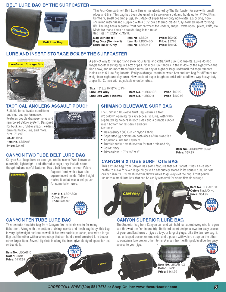 The Surfcaster Electronic Product Catalog — The Surfcaster Superior