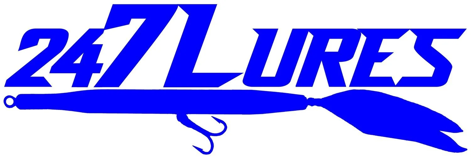 Logo for 24/7 Lures company.
