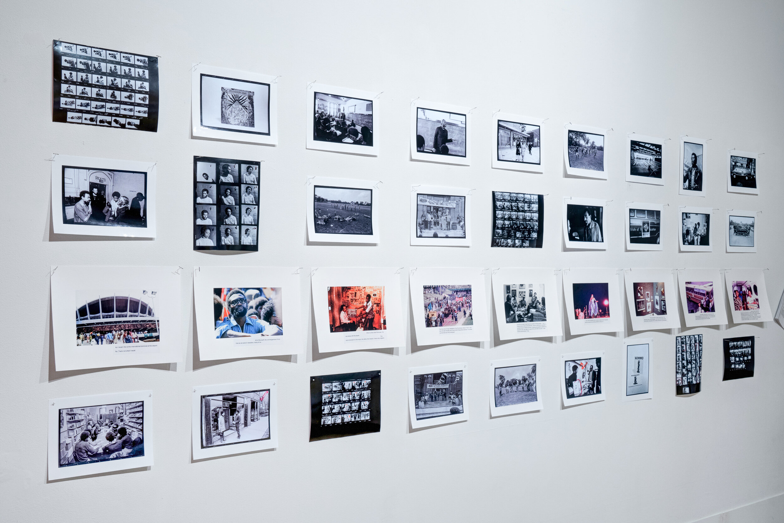  Andrew Stock,  Kofi Moyo: FESTAC ‘77 photo reproductions and interview transcript.,  2020.   Inkjet prints. Photo by Robert Chase Heishman 