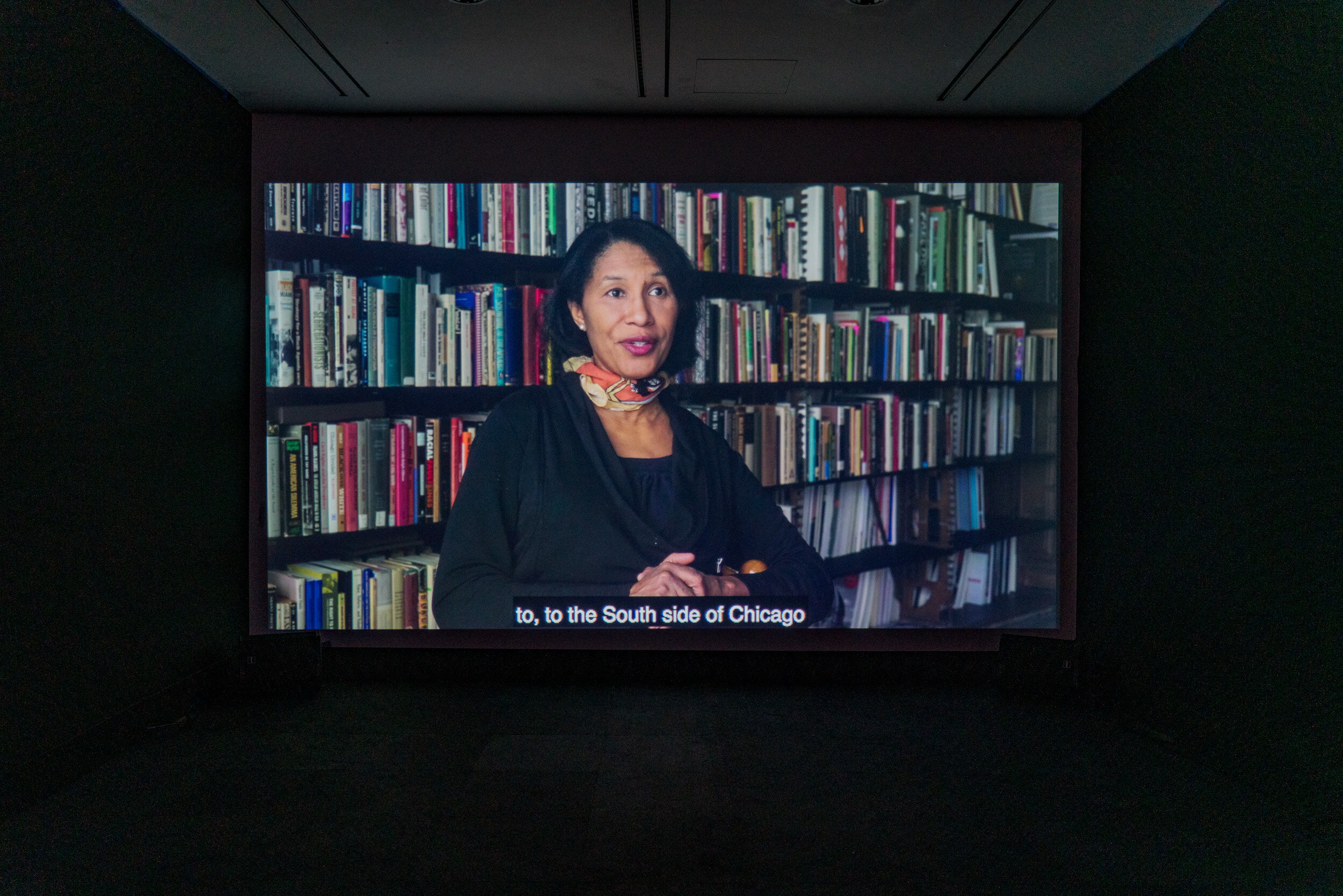   K. Kofi Moyo and FESTAC ’77: The Activation of a Black Archive,  February 12 - March 21, 2021.   Installation view in the Logan Center Gallery. Photo by Robert Chase Heishman 