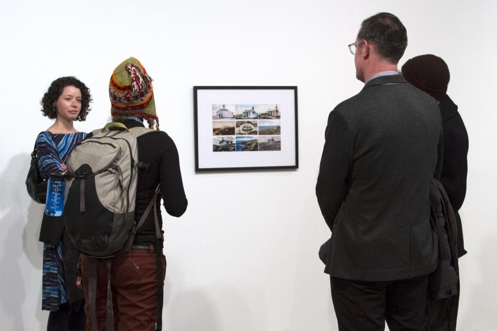  Visitors attend Lands End Mountain Valley Mountain tour with artist Gillian Dykeman, January 9, 2015  