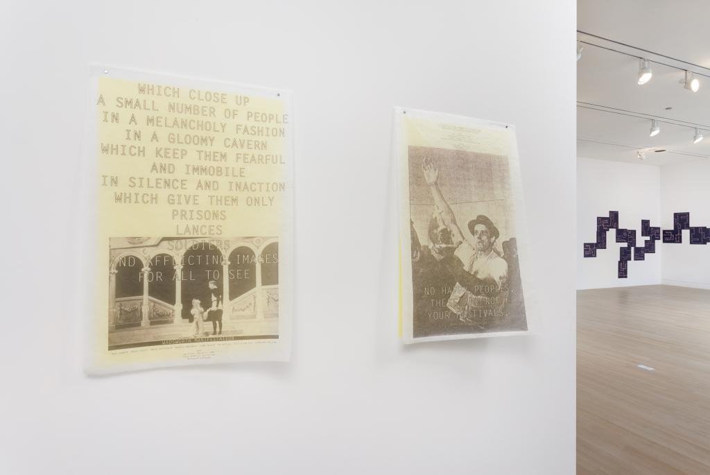  (L-R) Catherine Sullivan, 'Tis Pity She's a Fluxus Whore, 2003; Brendan Fernandes, Minor Calls, 2016. Photo by RCH  