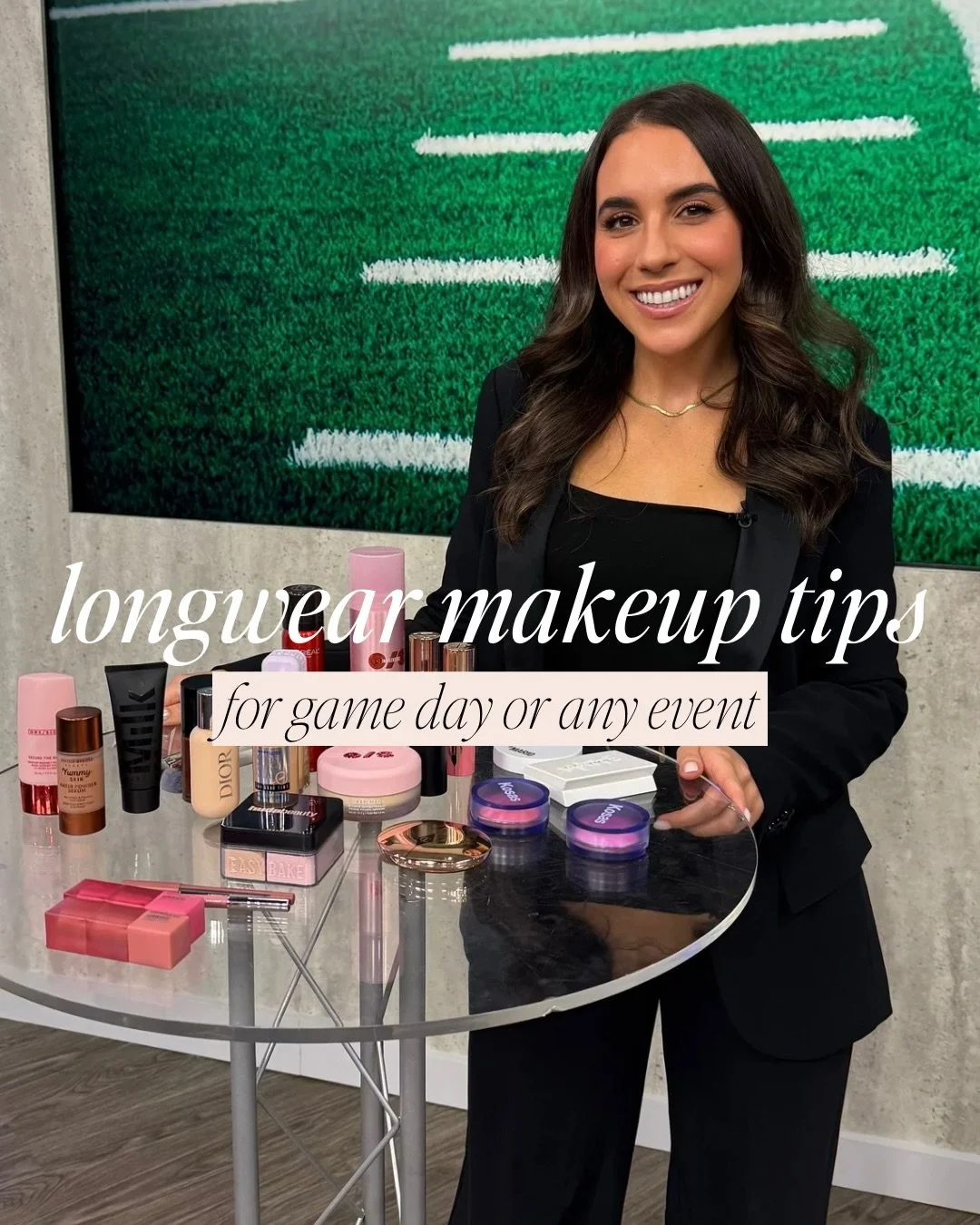 longwear makeup tips (for anyone who might be attending football games this weekend) or just for longwear days in general!

thank you to @qclife for having me on - always love chatting with my girl @janaangeltv!

#makeupbycaitlynmichelle #longwearmak
