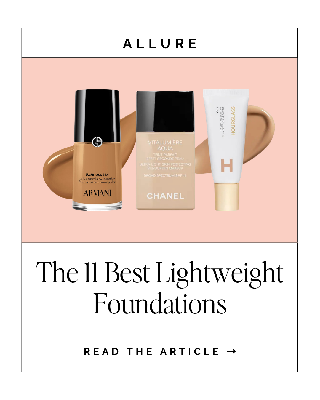 Allure - The 11 Best Lightweight Foundations