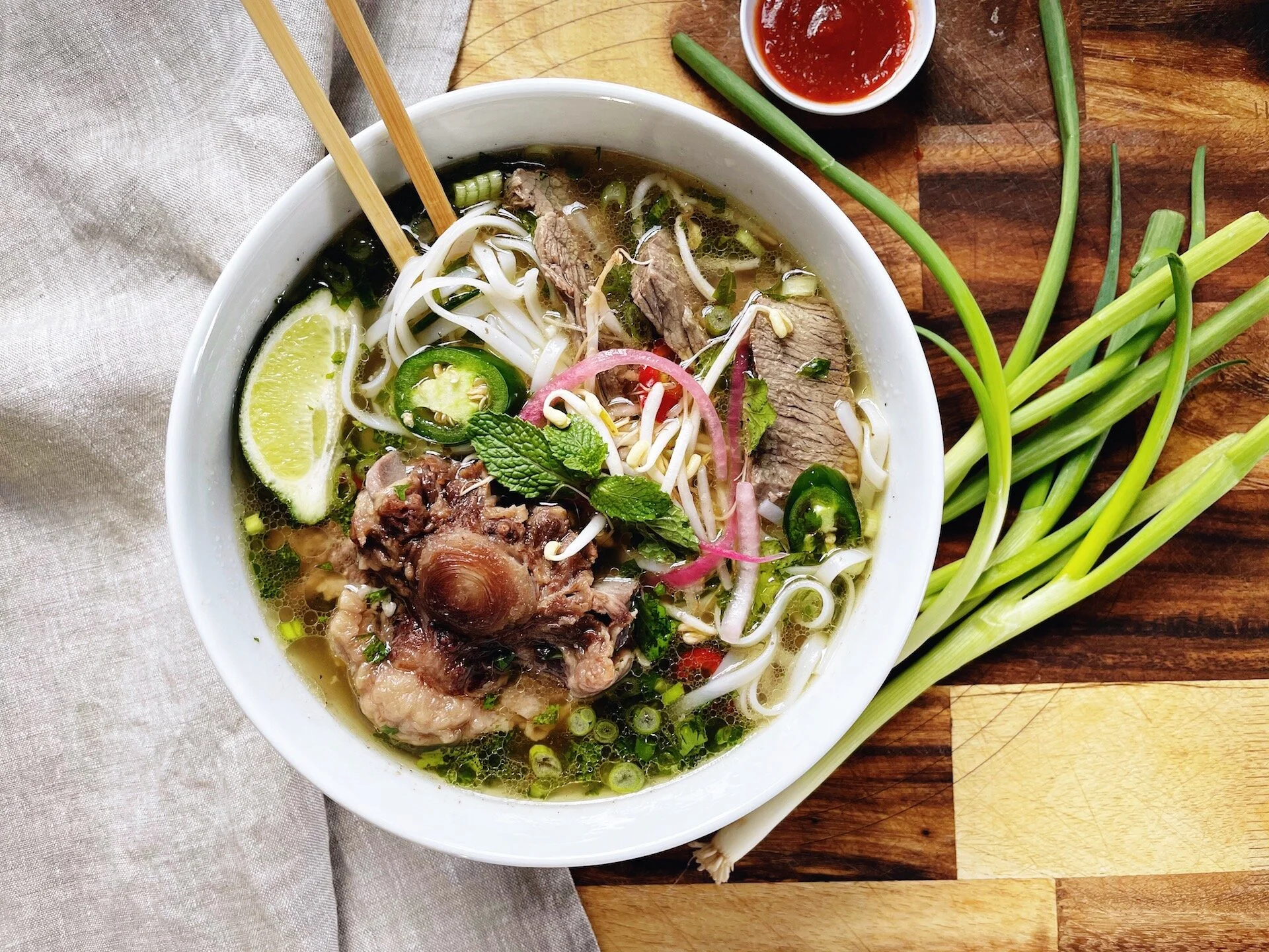 Pho Bo with Oxtail and Tendons — WHISKEY & BOOCH