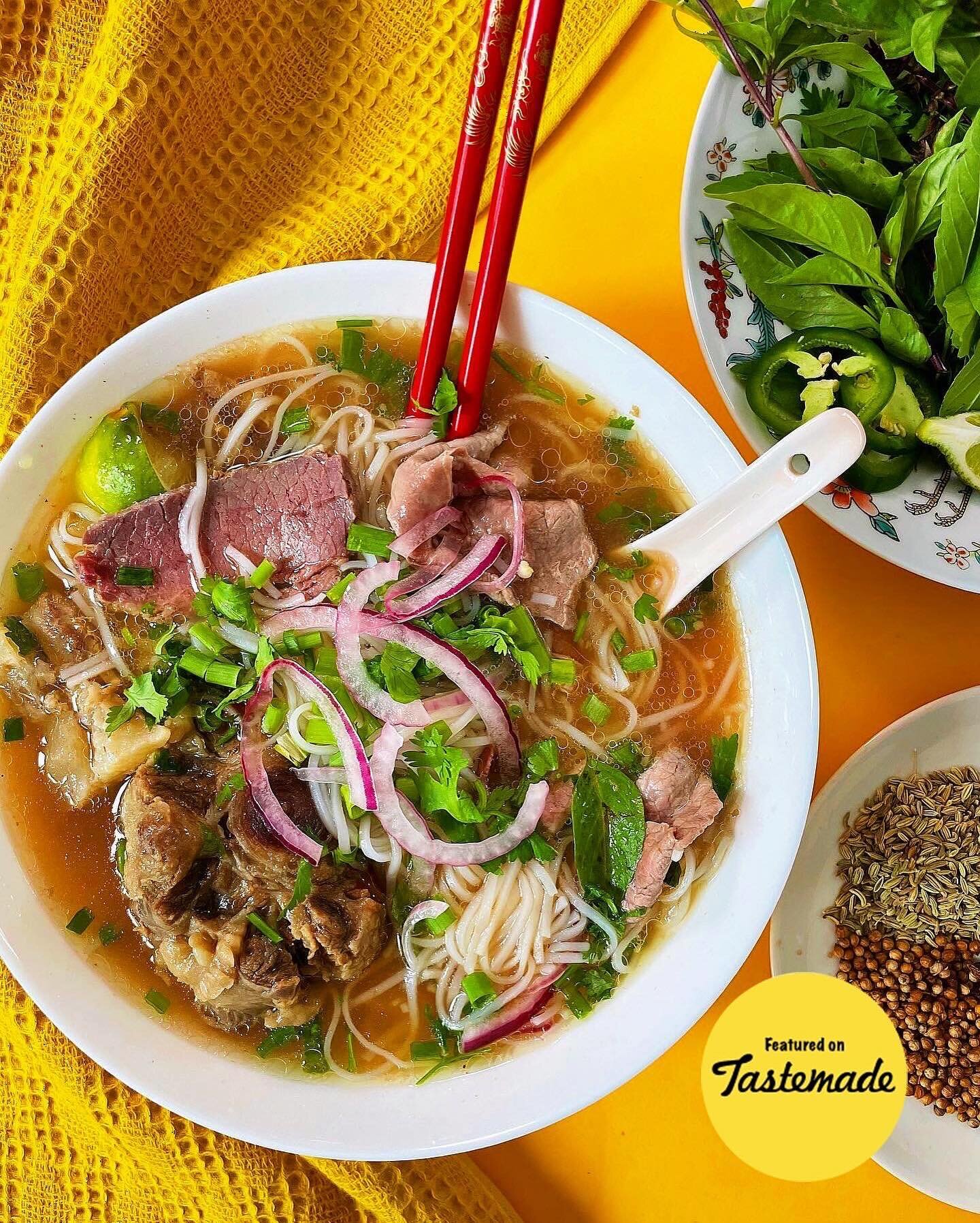 🍜✨ Poppa Trinh&rsquo;s authentic beef pho recipe featured on @tastemade! 

Originating from Northern Vietnam, pho is more than just a dish&mdash;it&rsquo;s a culinary heritage that embodies the rich flavors and traditions of our culture. From its ar