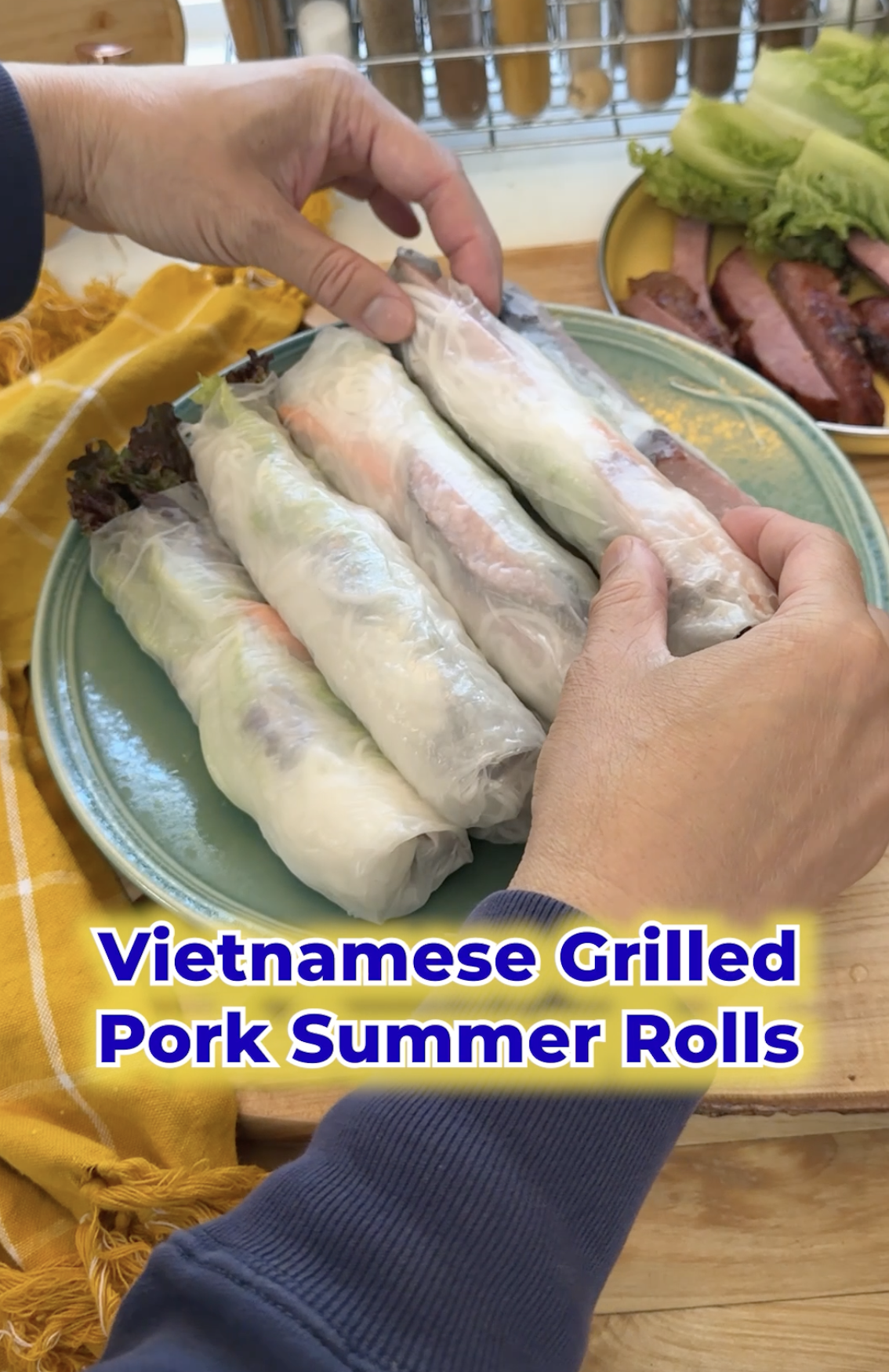 Vietnamese Nem Nướng Summer Rolls