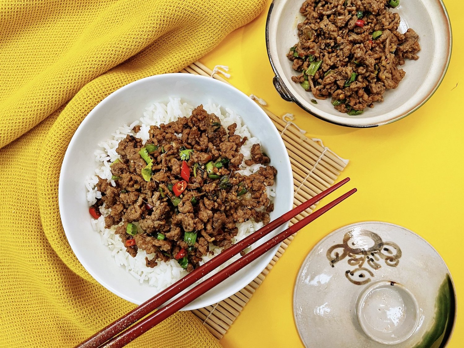 Vietnamese Sautéd Ground Beef- “Thit Bo Ram Man” Recipe — WHISKEY & BOOCH
