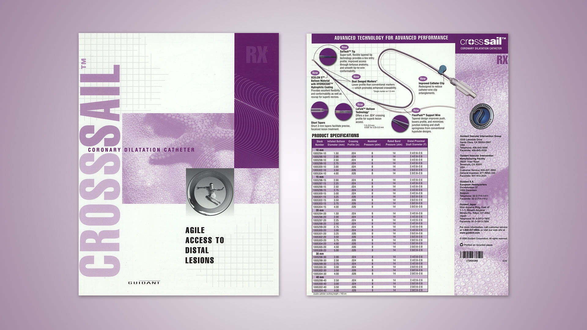 CrossSail Catheter Brochure / Guidant Corp.