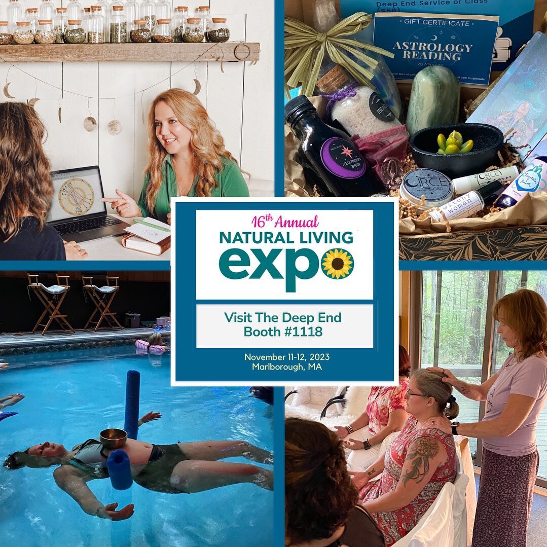 So excited to be exhibiting at the @naturallivingexpo this weekend, November 11-12 in Marlborough, MA at Booth #1118. Come visit us! We&rsquo;ll be offering Astrology Readings with @kristenbalaastrology, Reiki Chakra Clearing Sessions with Kathleen H