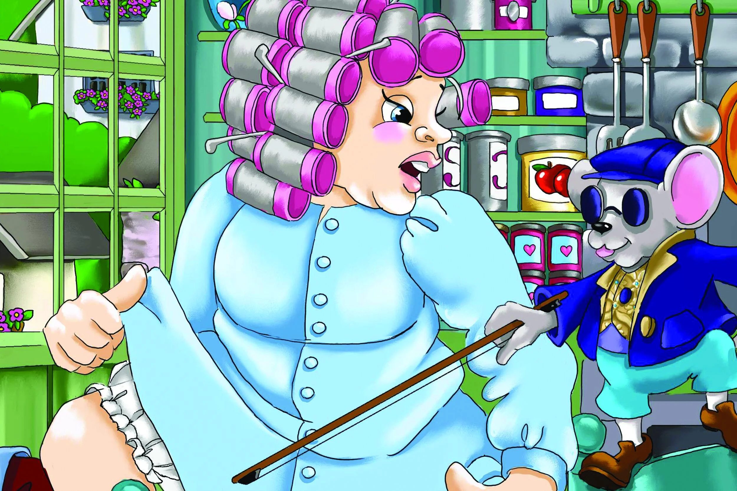 Illustration for Rhyme Time:  Michelee Puppets; Awaiting Publication