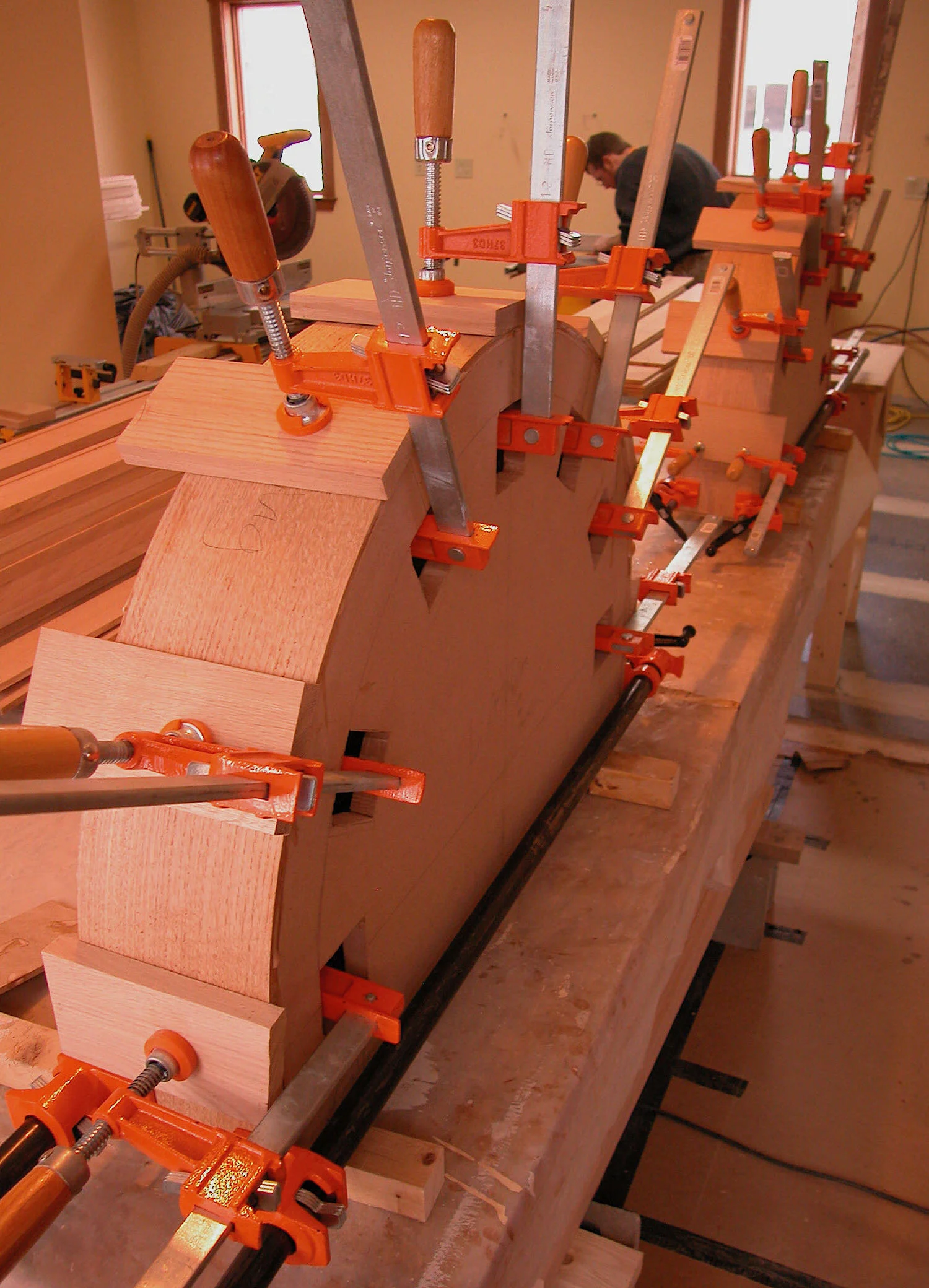woodworking jig for bending curved jamb extensions