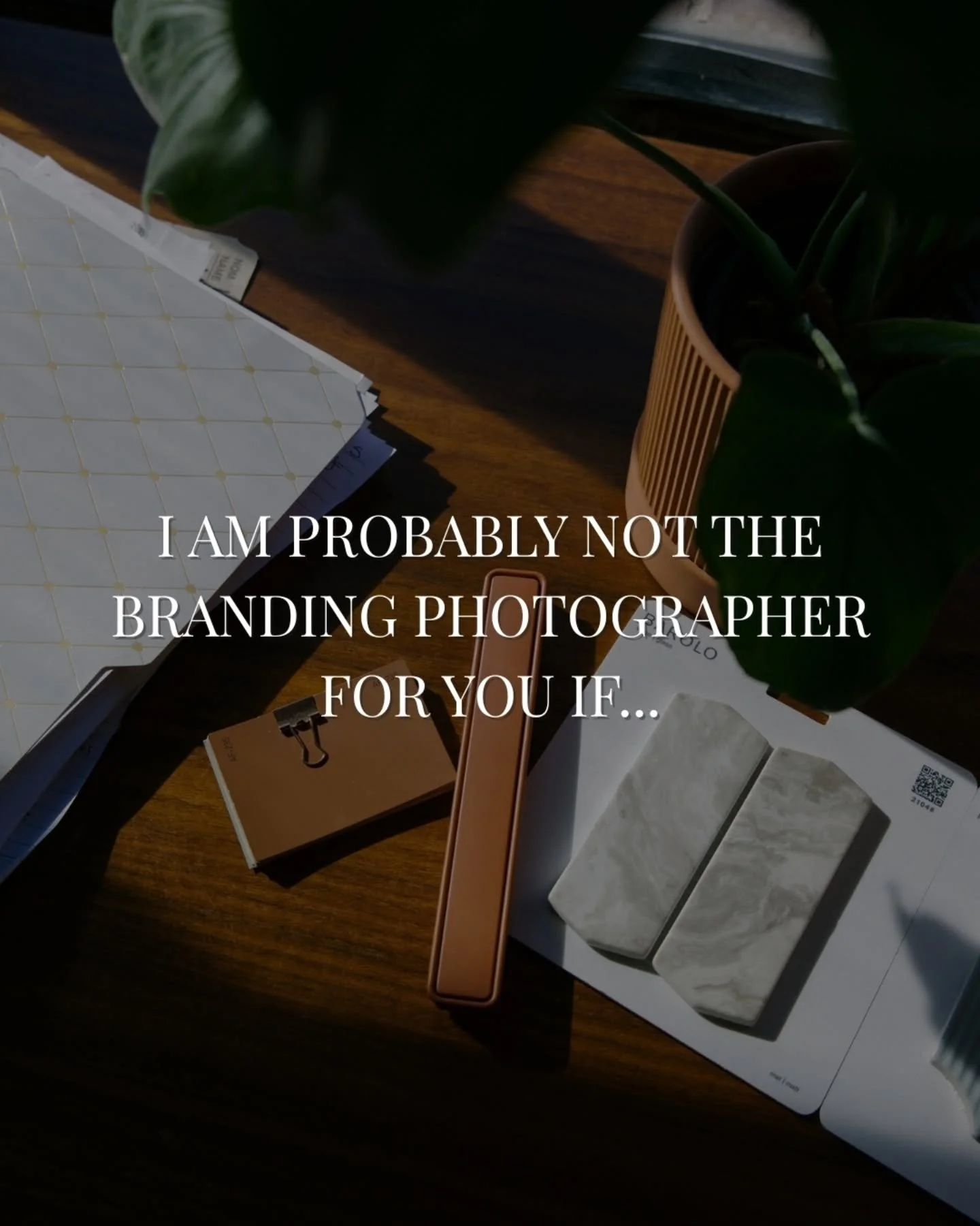 Good branding isn&rsquo;t for everyone.

It asks you to invest.
To be seen.
To evolve.

And to own the space you&rsquo;ve already earned.

But if you&rsquo;re ready for that?
Let&rsquo;s build a brand that actually looks like you lead it.
.
#visualst