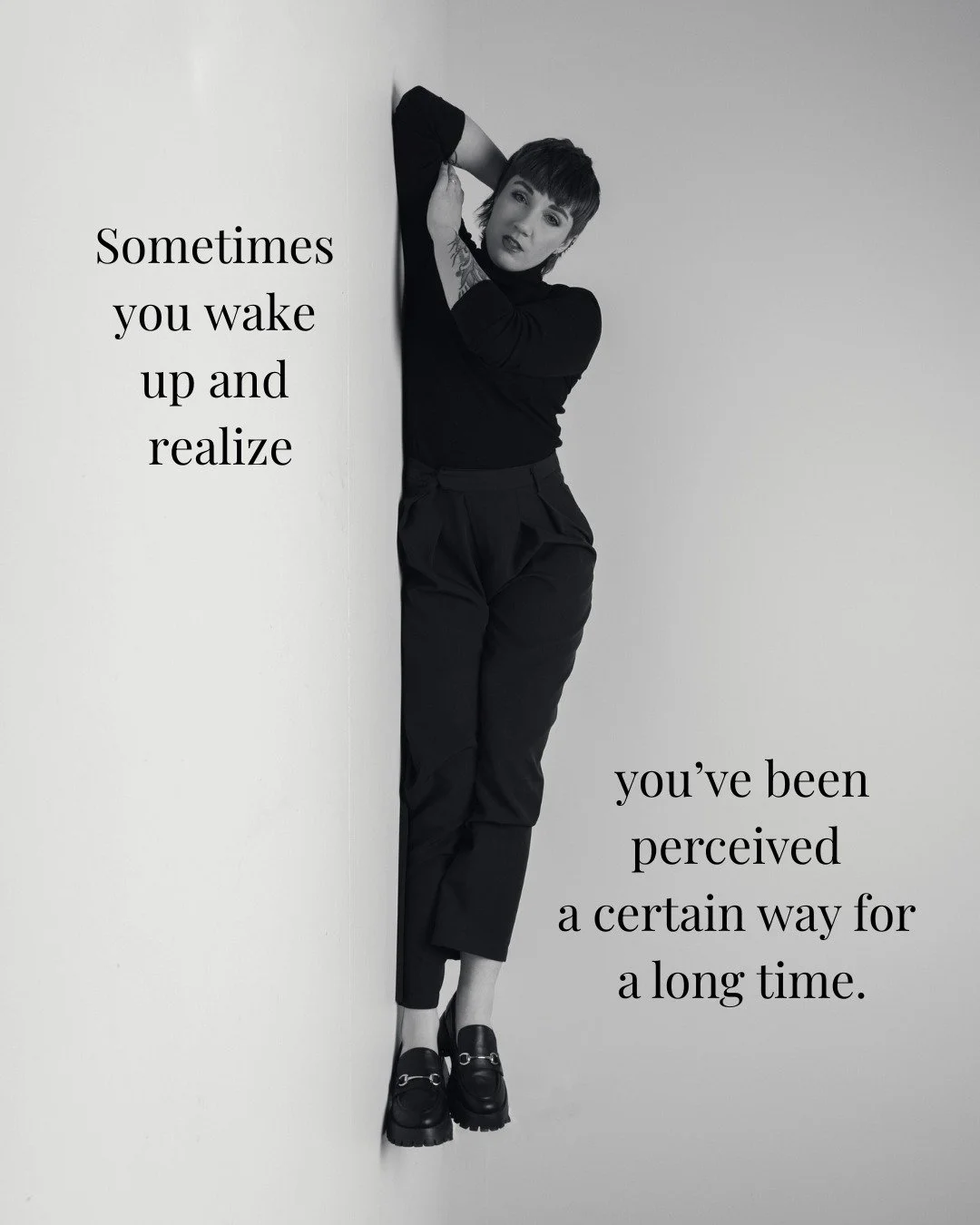Personal alignment changes how you show up in the world.

It changes how you dress, how you hold yourself.
What you say yes to, and what you no longer participate in.

It's not some wild reinvention, it's choosing yourself more intentionally.