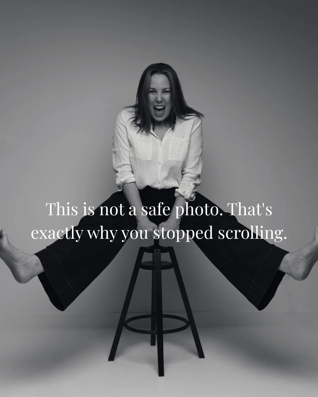 Most brand photos are designed to offend no one, and that's exactly the problem.

When your content is built around what won't put people off, you strip out everything that would pull them in. The personality. The point of view. The thing that makes 