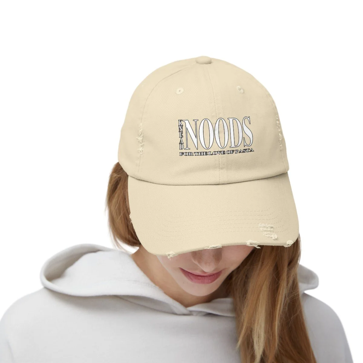 Knead Noods Distressed Cap — Knead Noods I Fresh Pasta Downtown