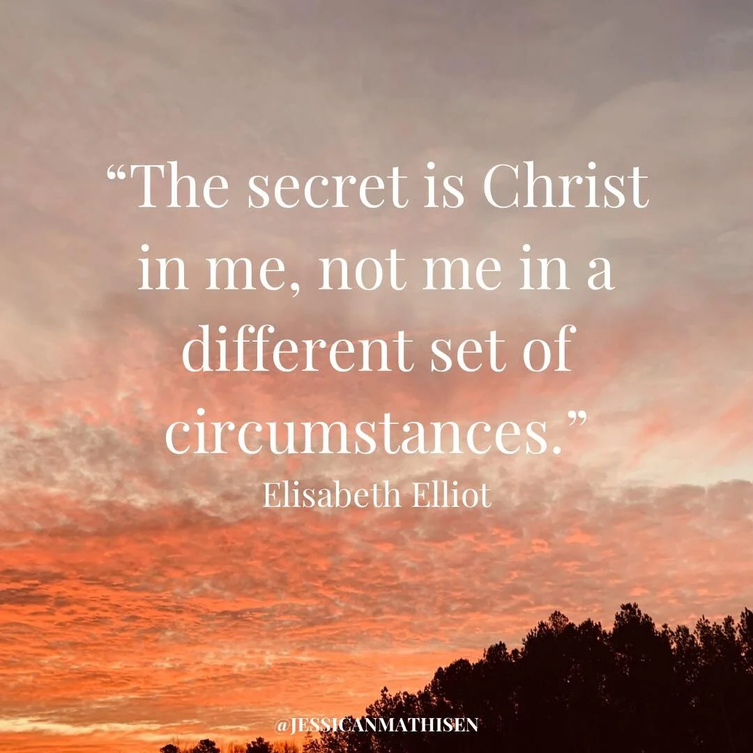 Great is the temptation to pin our hopes on this new year to bring peace and joy after walking through disappointment and unmet expectations. But the only source of peace and joy is the presence of Christ.

One look at the facts of your circumstances
