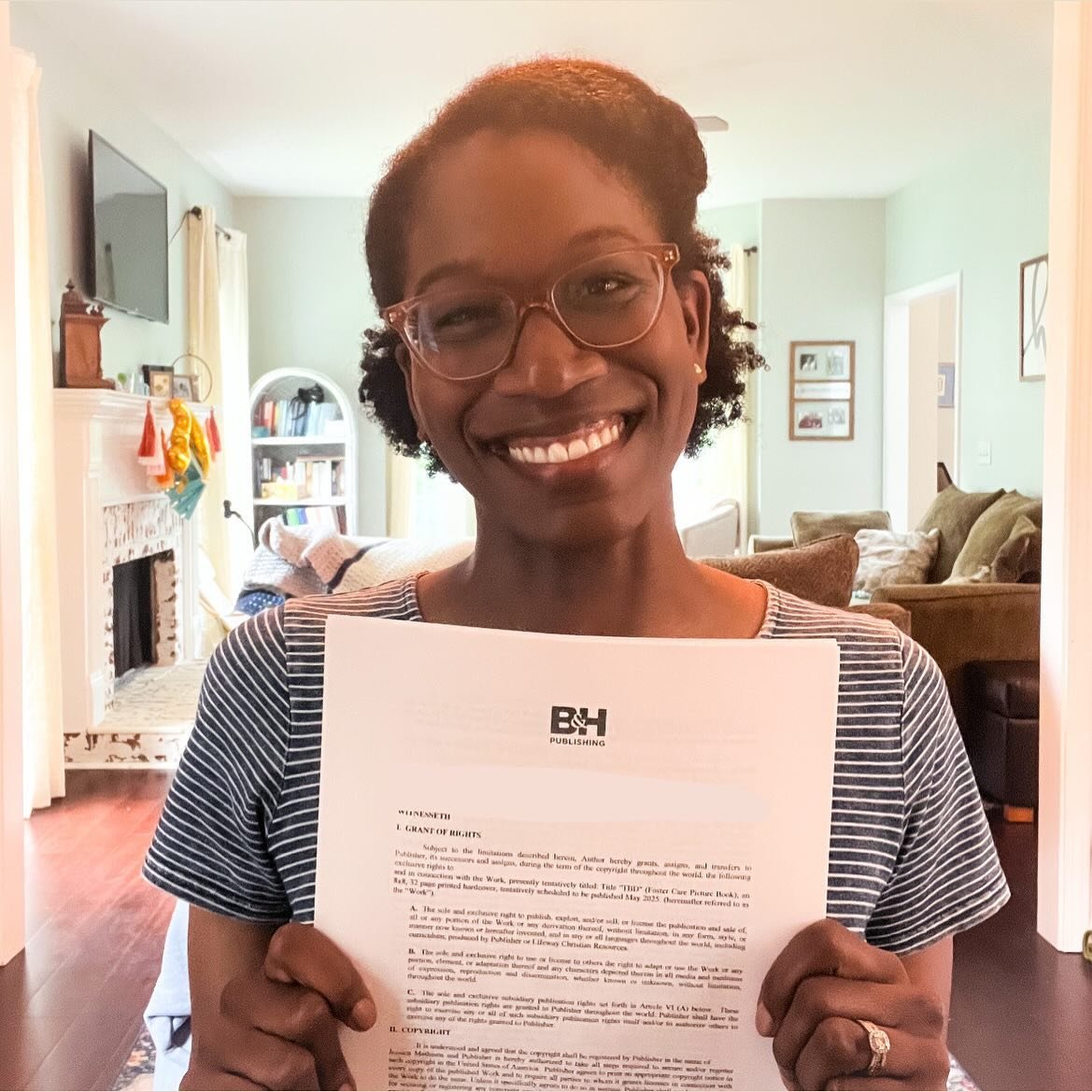 🥳 BIG NEWS TO SHARE! 🥳

I have officially signed a contract to write a children&rsquo;s book with B&amp;H Publishing that will (Lord willing) be released in the spring of 2025! I cannot tell you how excited and grateful I am for this opportunity. 
