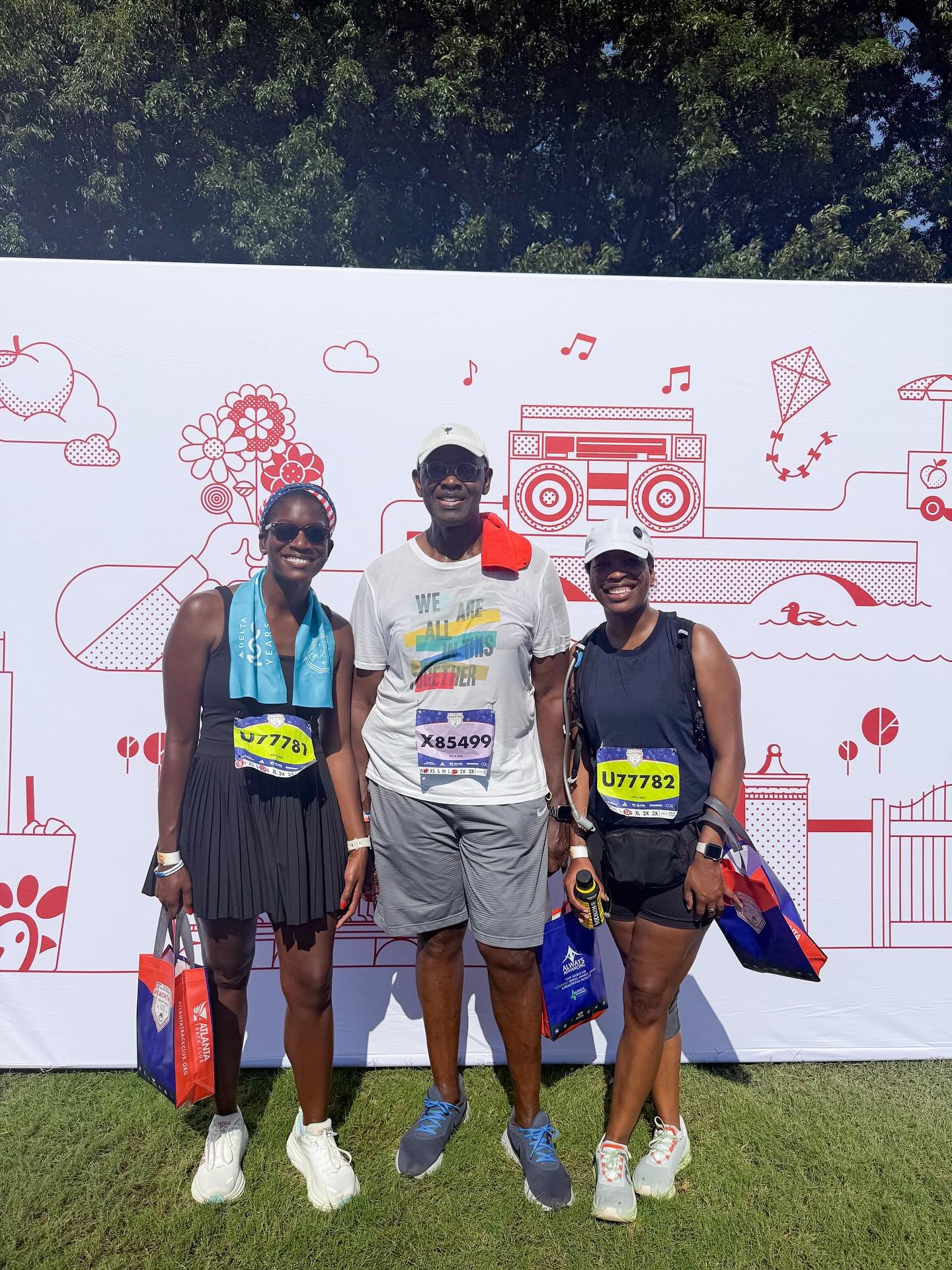 The 50th annual Peachtree Road Race, the largest 10k in the world. Complete with heat, hills, and humidity. That&rsquo;s Atlanta for you! Favorite way to spend the 4th of July.

Grateful today for freedom that wasn&rsquo;t free. 🇺🇸❤️🤍💙