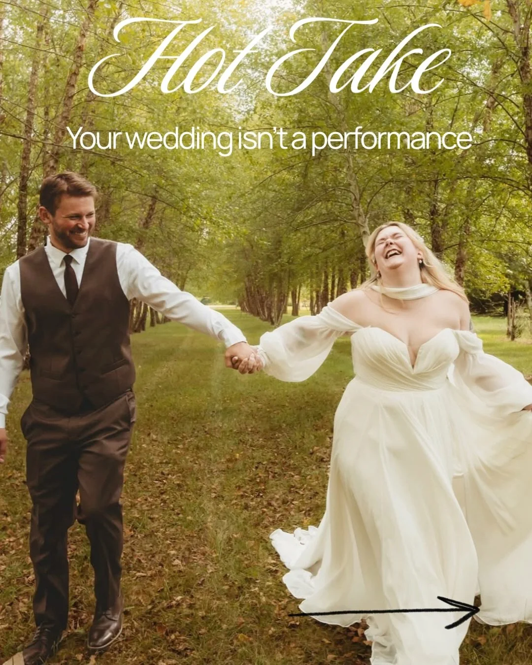 Somewhere along the way, weddings started looking like productions instead of gatherings.
Perfectly timed. Perfectly styled. Perfectly exhausting.

But the moments that matter don&rsquo;t come from performing &mdash; they come from being present.
If 