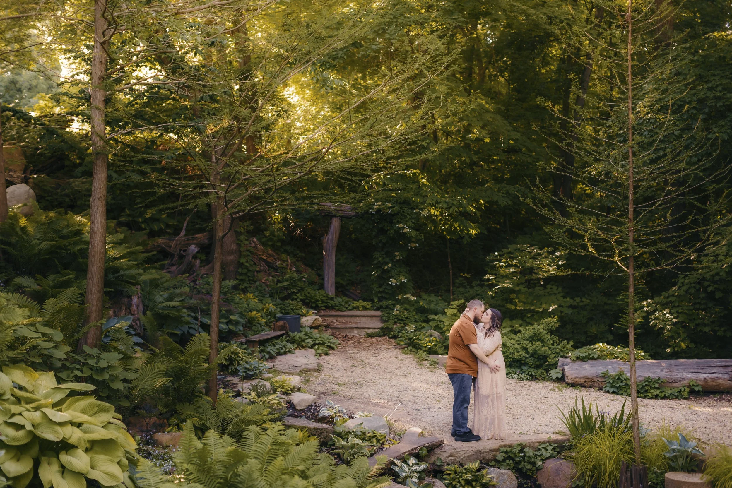 Engagement photos @ Hornbaker Gardens - Immediate yes! 