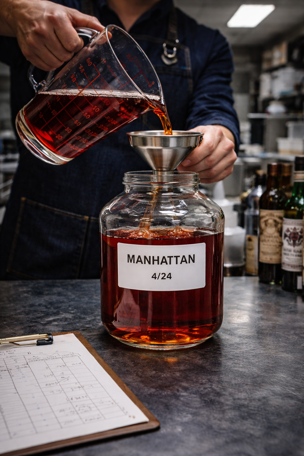 Batching Cocktails, Pre-Mixing for Consistent High-Volume Service