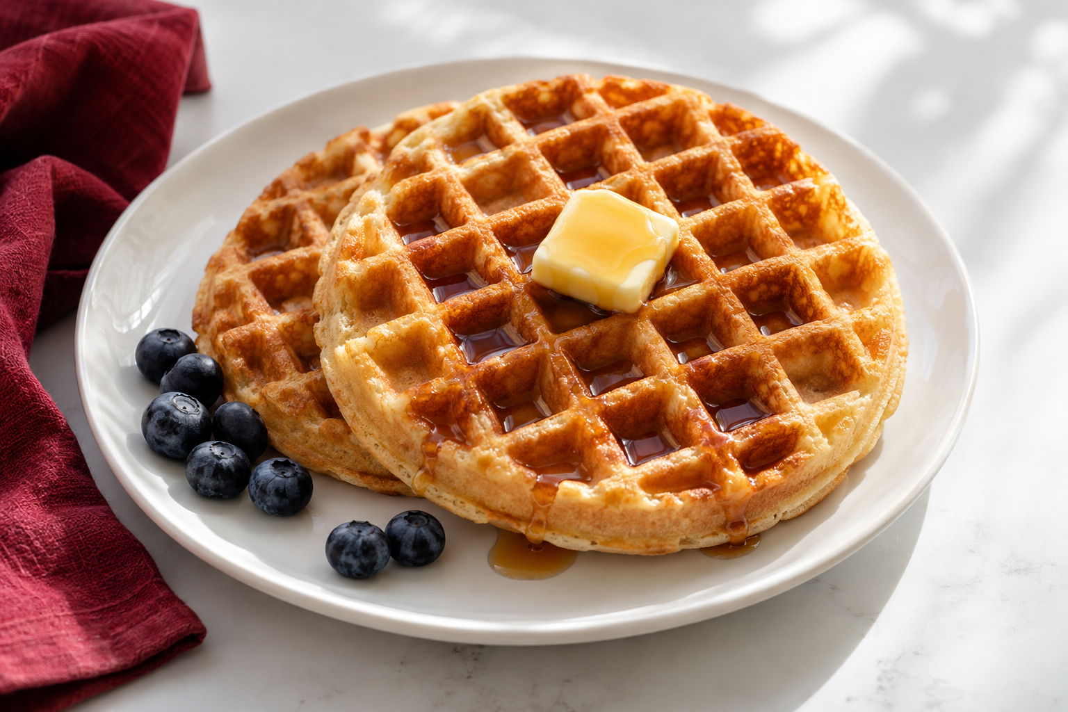 Buttermilk Waffles for a Slow Sunday
