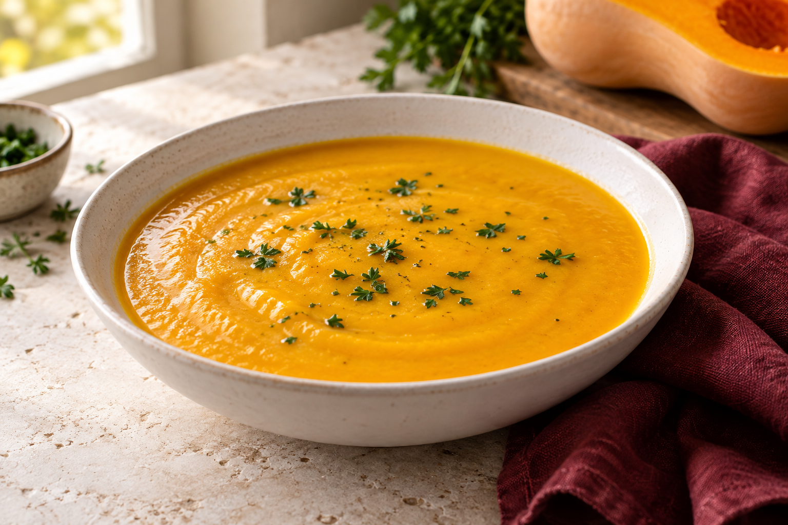 Butternut Squash Soup for Cooler Days