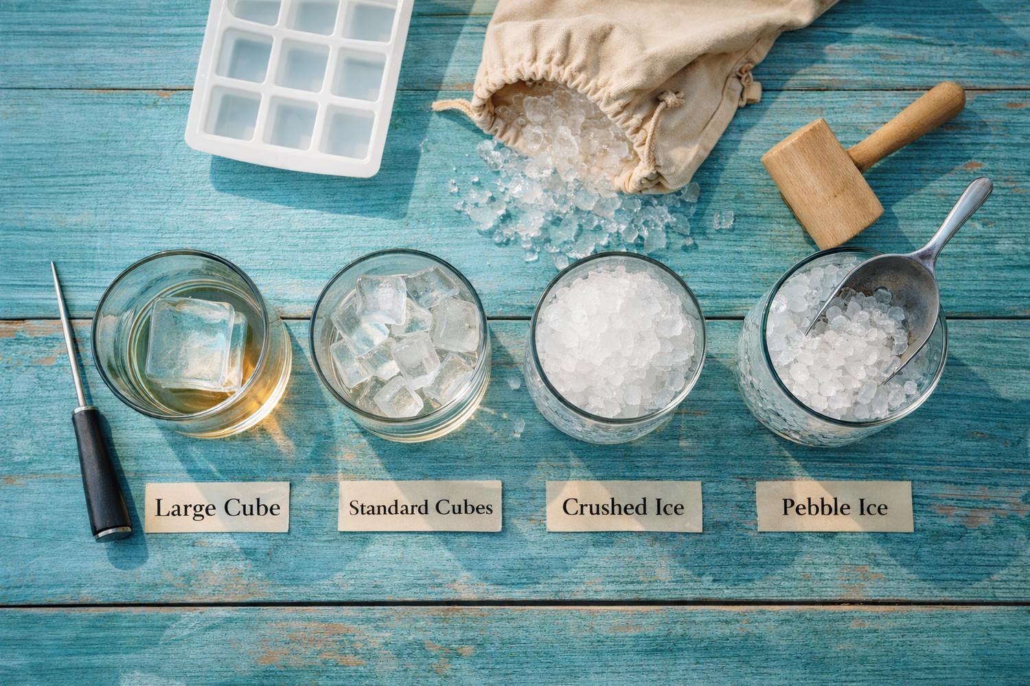 Less Ice Cocktail Ice Guide: Large Cubes, Crushed Ice, and When to Use Each ...