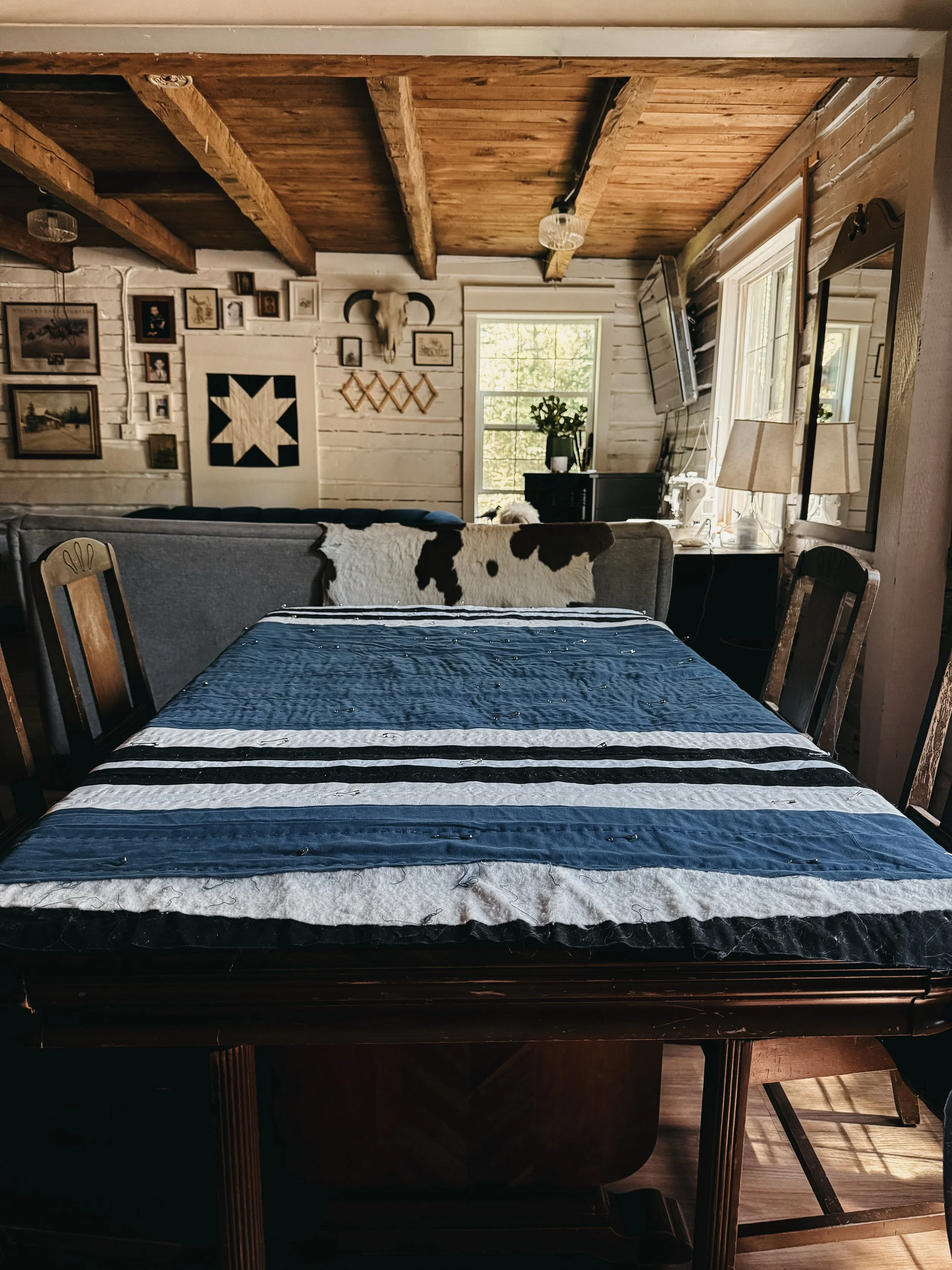 Hand quilting is a beautiful pass time no matter the season but, for some reason, the warmer weather really plays into my heart strings and I need to have projects where I can sit with the window open and quilt. I need to do it. The pull is so great,