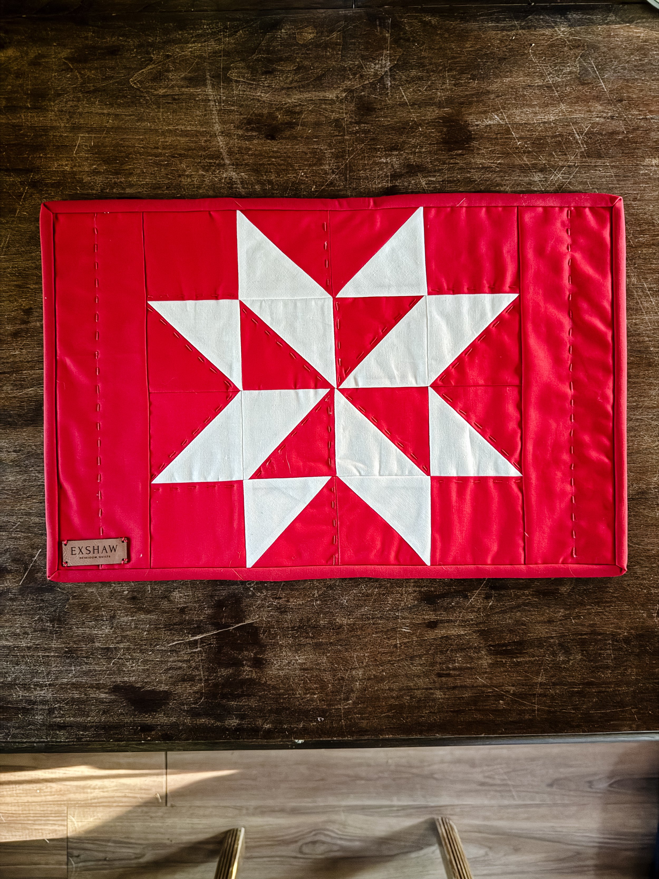 Peppermint Swirl Placemat Quilt Pattern