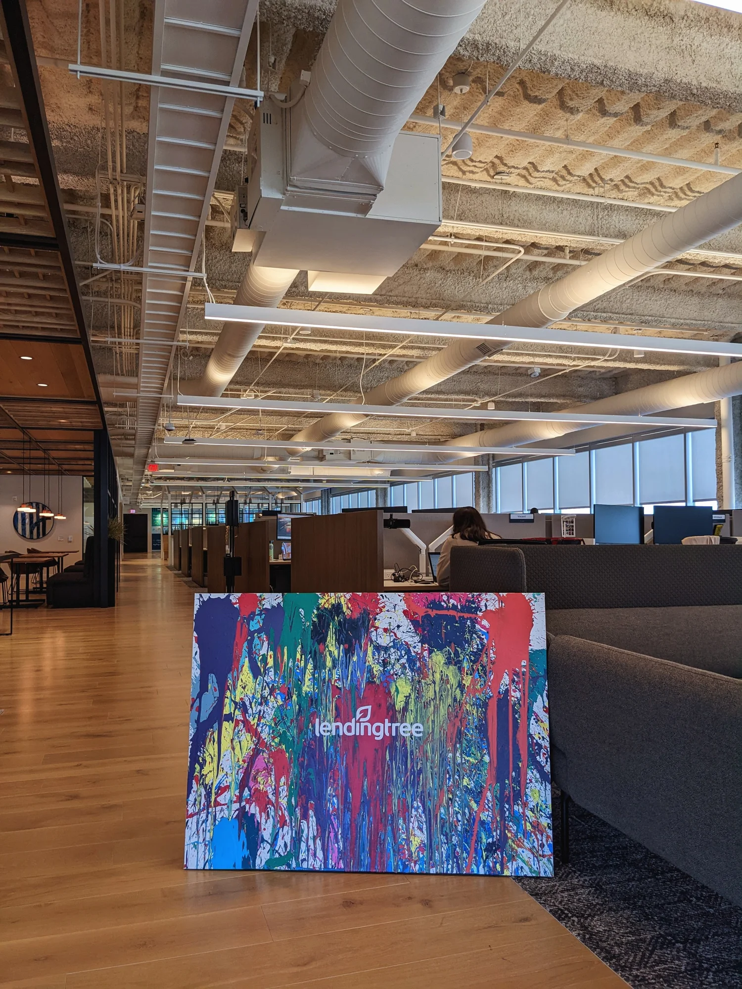 LendingTree&rsquo;s canvas, in their office.