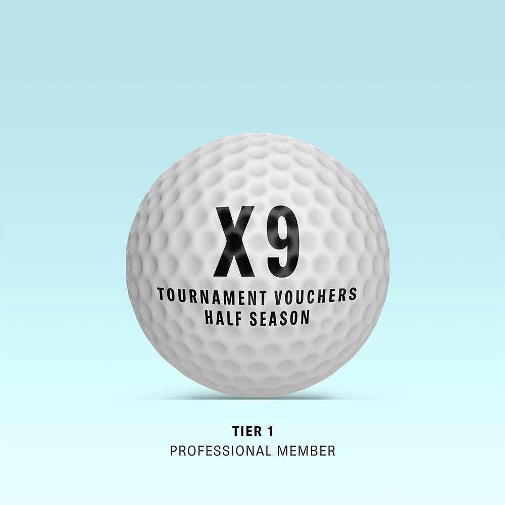 Tier 1 - Half Season 9x Tournament Vouchers (Professional Member)
