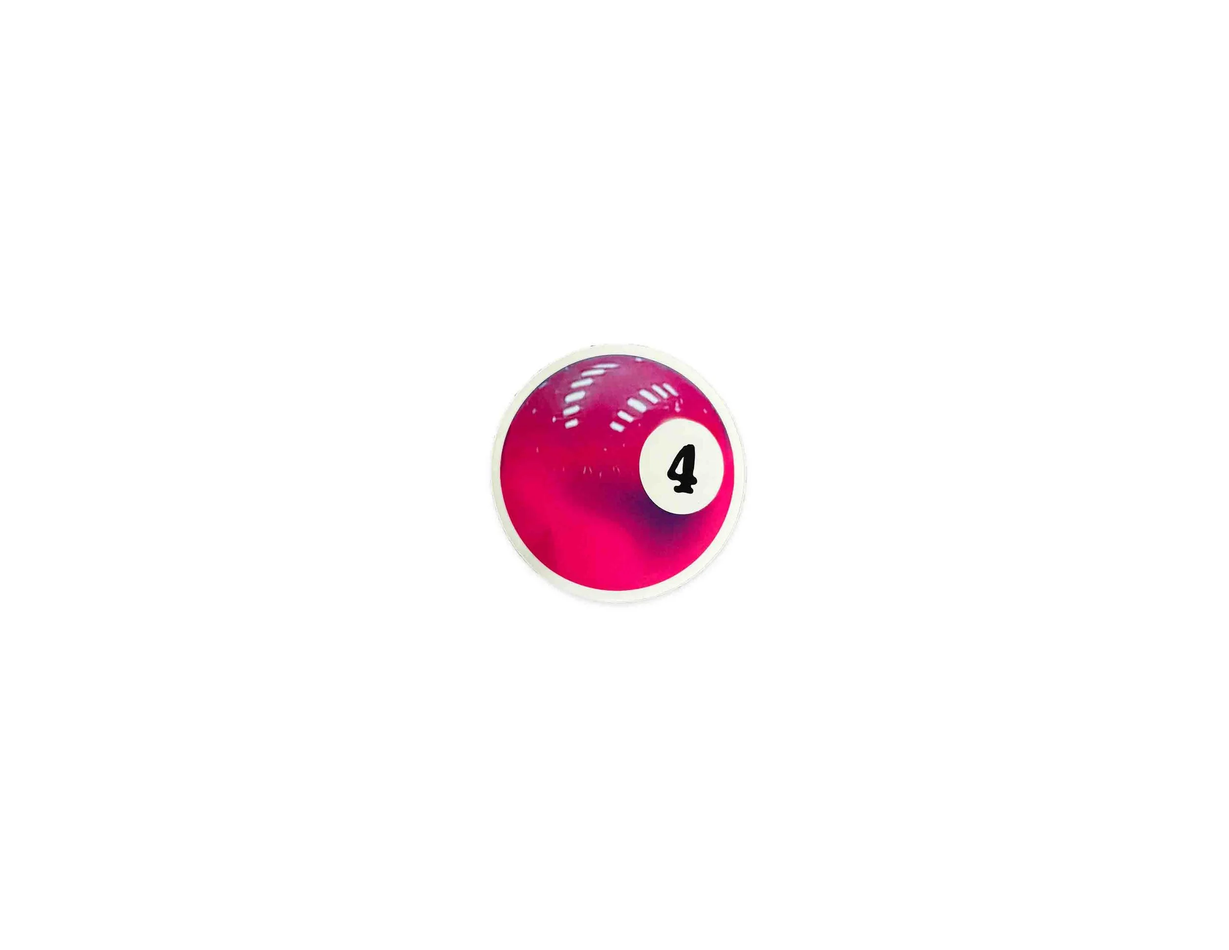 LUCKY 4 BALL STICKER