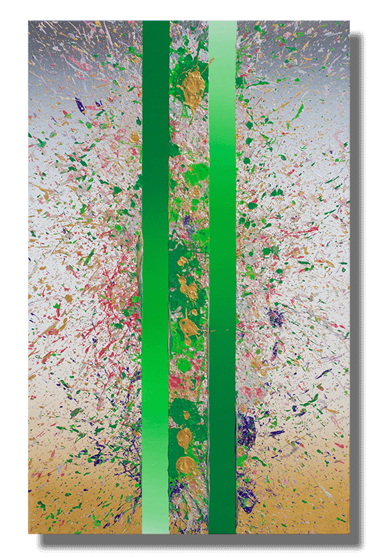 INTERMEZZO: SPRING INTO SUMMER  
Benini 2015 
48" x 77.5" 
Acrylics on Canvas