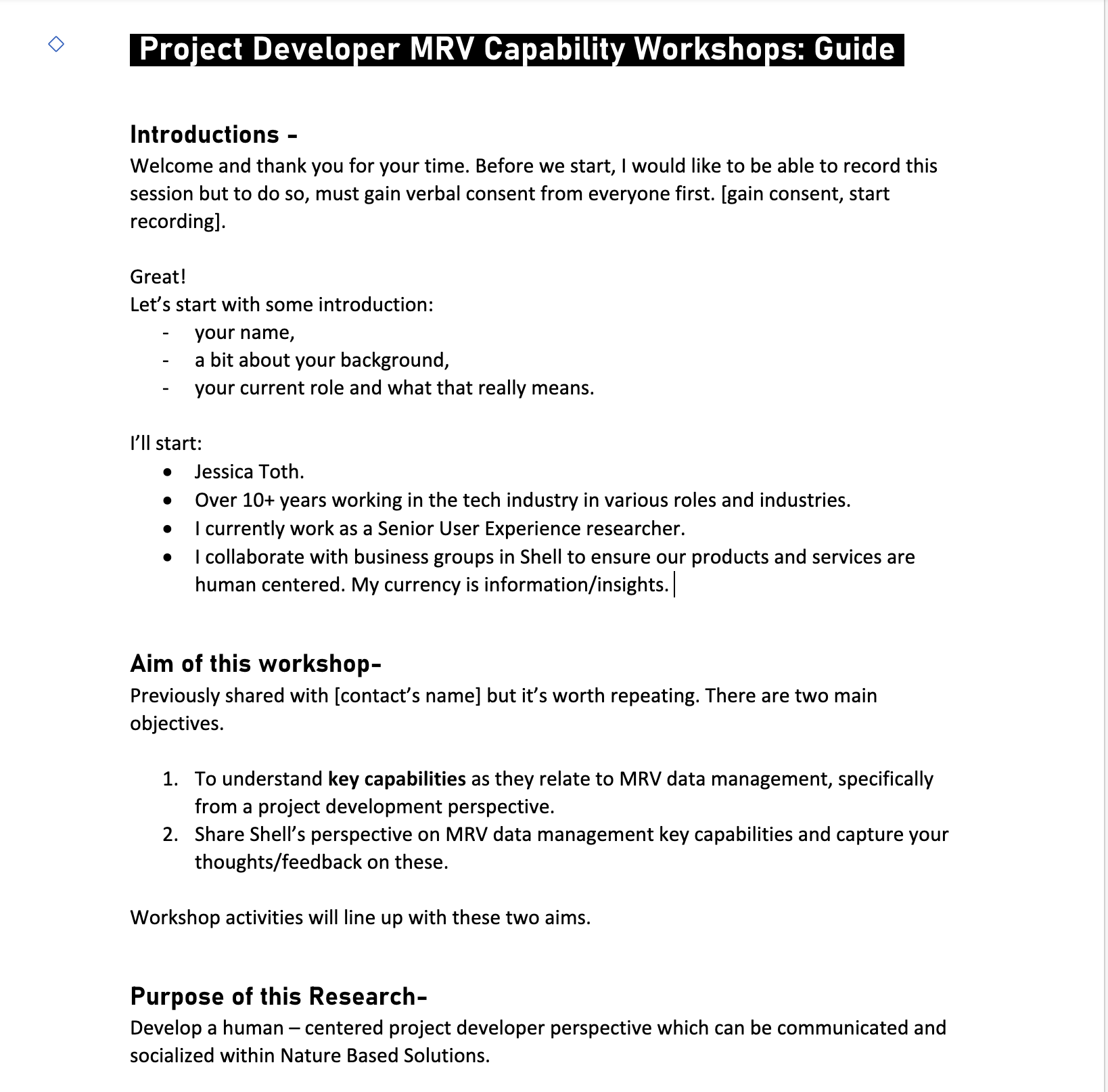 Discussion guide
