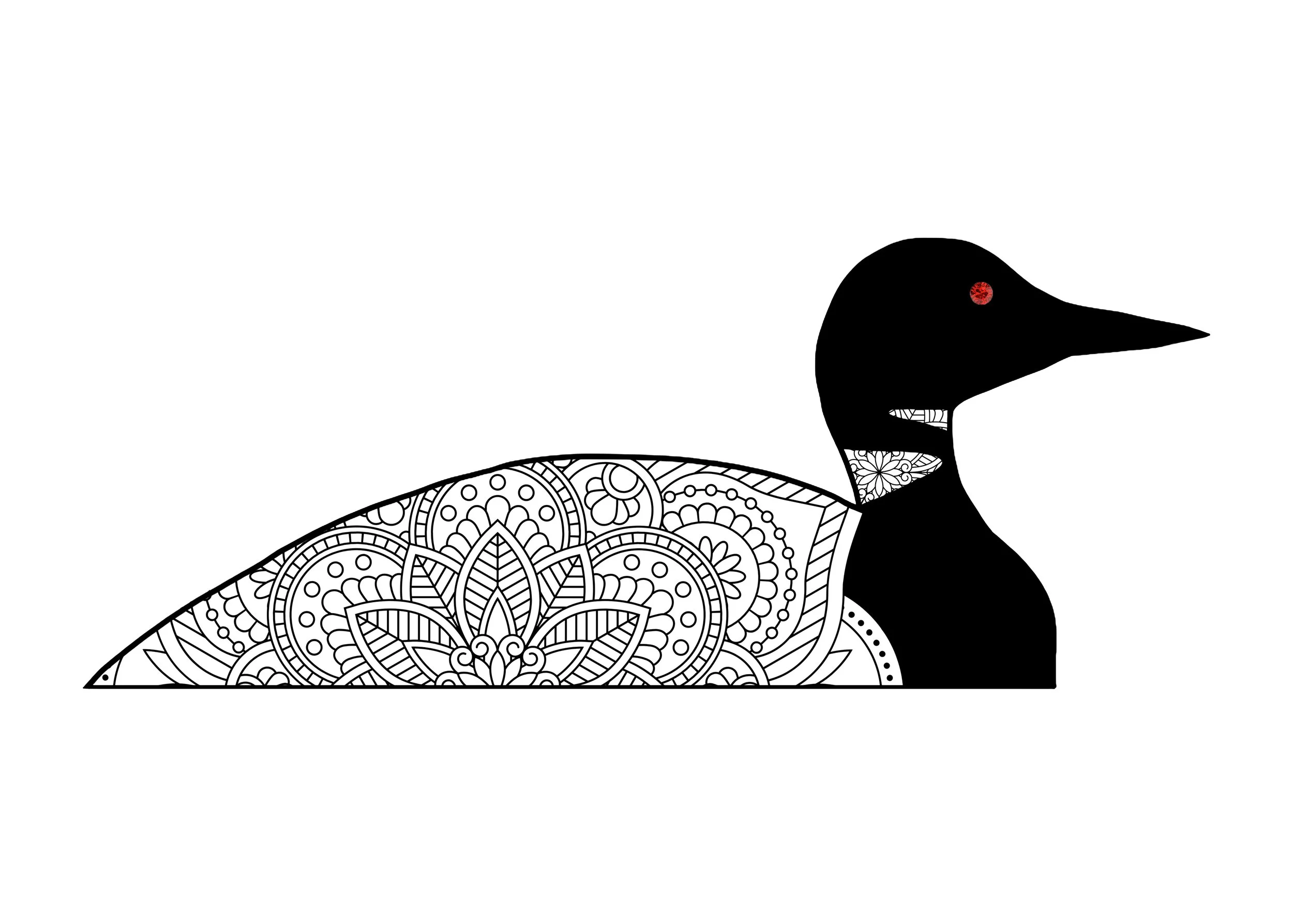 Mandala Loon Card - 2025 - red eye.jpg