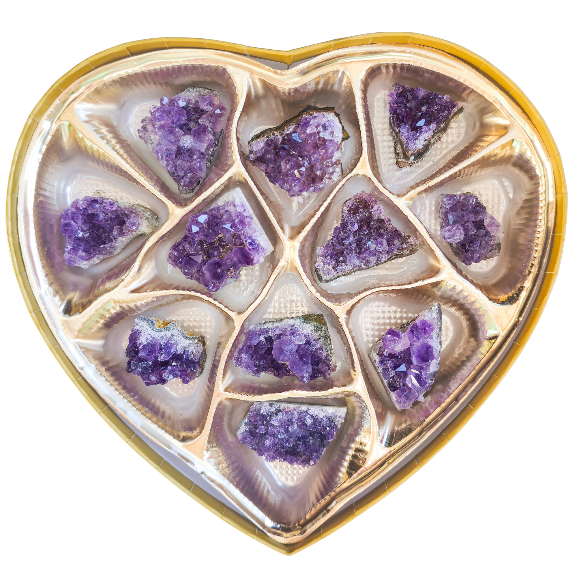 Amethyst Heart Box