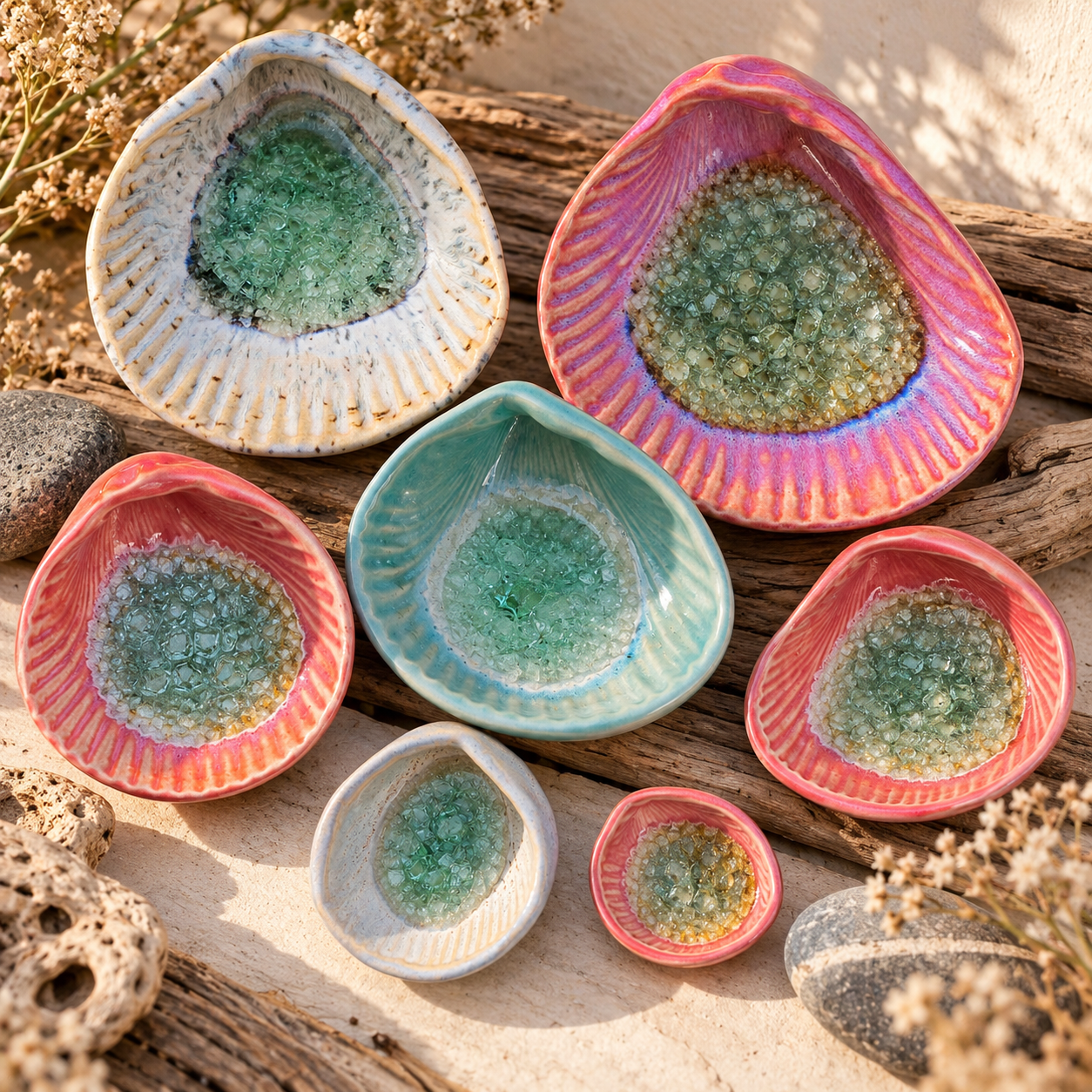 Handmade Sanibel Island Ceramic Shells