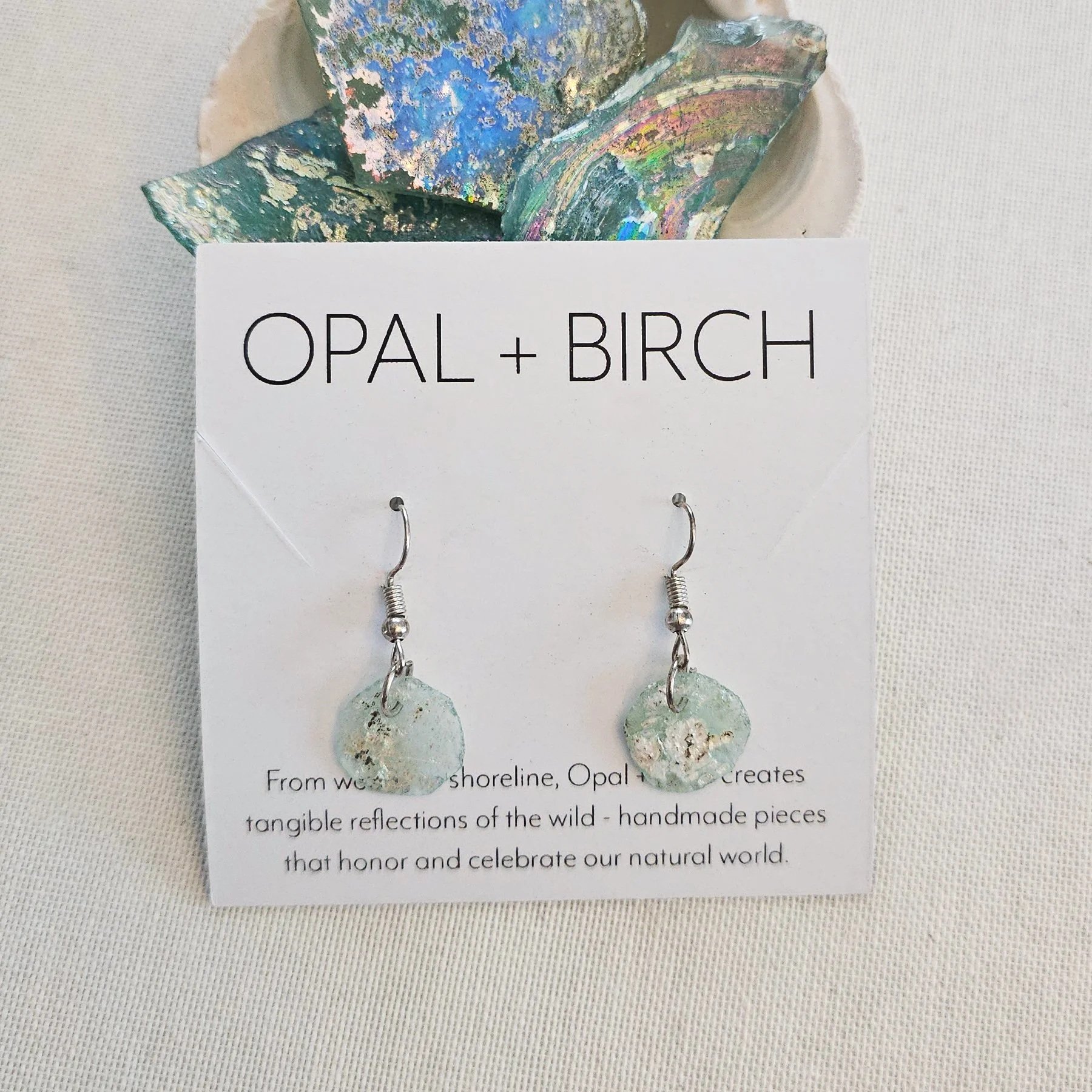 Roman Glass Earrings - Circles