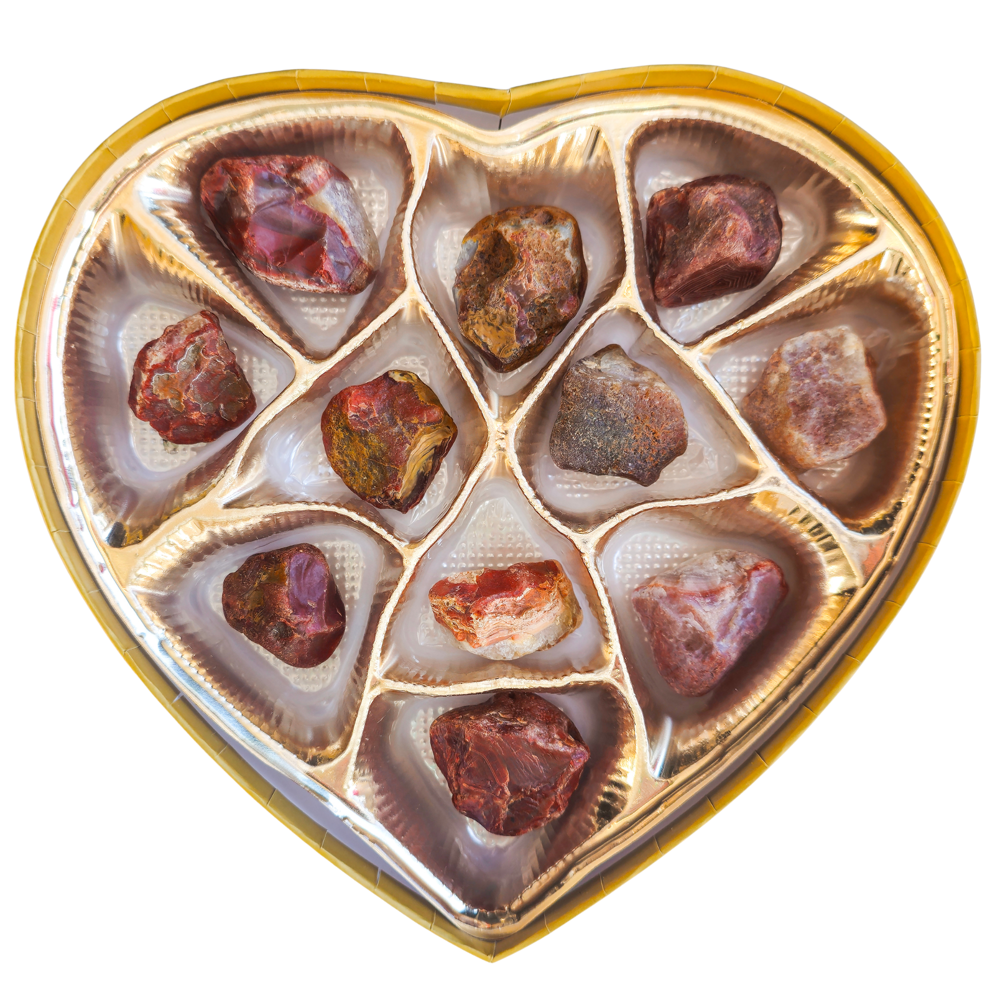 Lake Superior Agate Heart Collection - Small