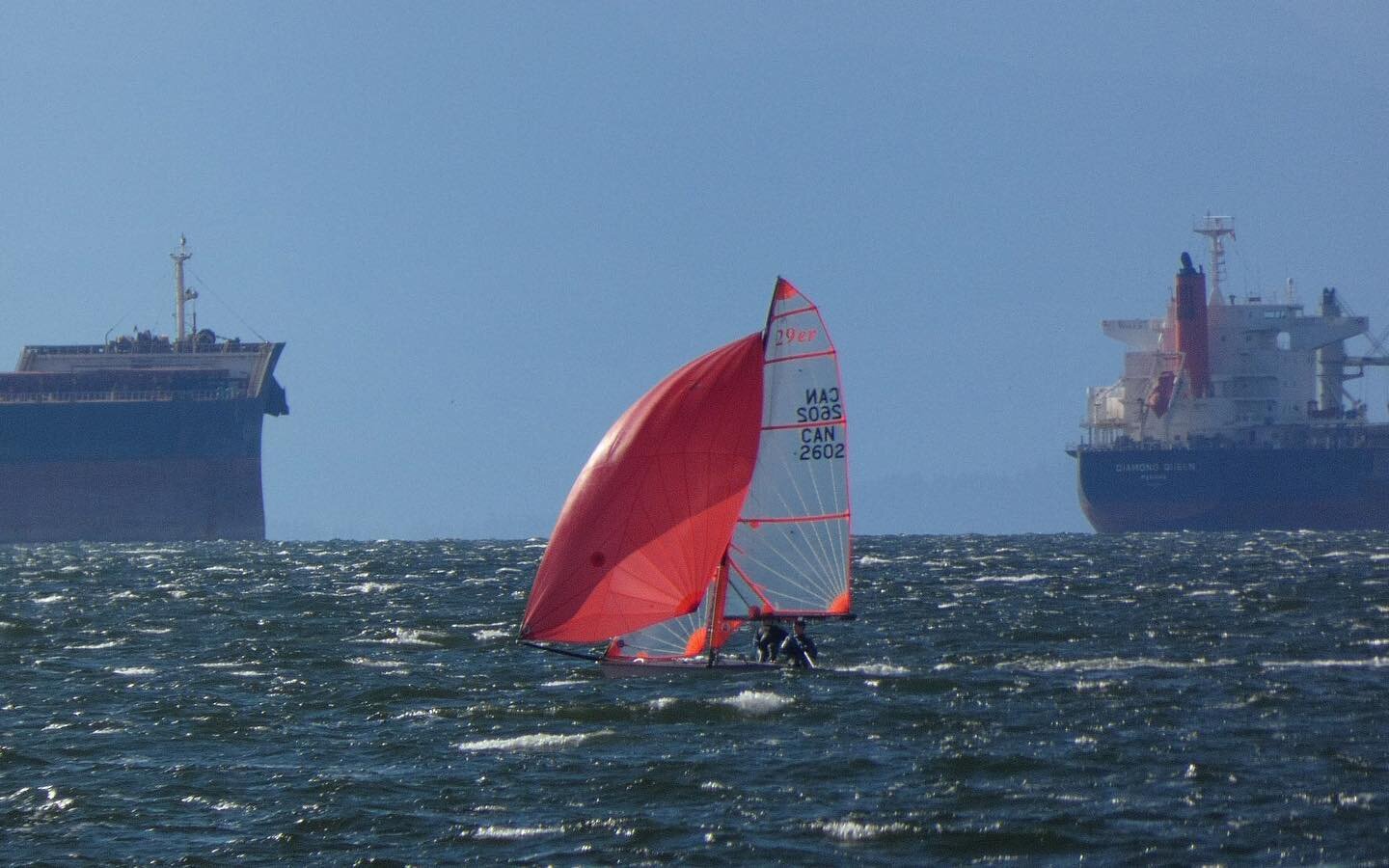There&rsquo;s two types of Zoom in 2020: The audio visual software, and our 29ers 😎

#hollyburnsailingclub #29er #zoom #windy #fast #spinnaker #sailing #ambleside