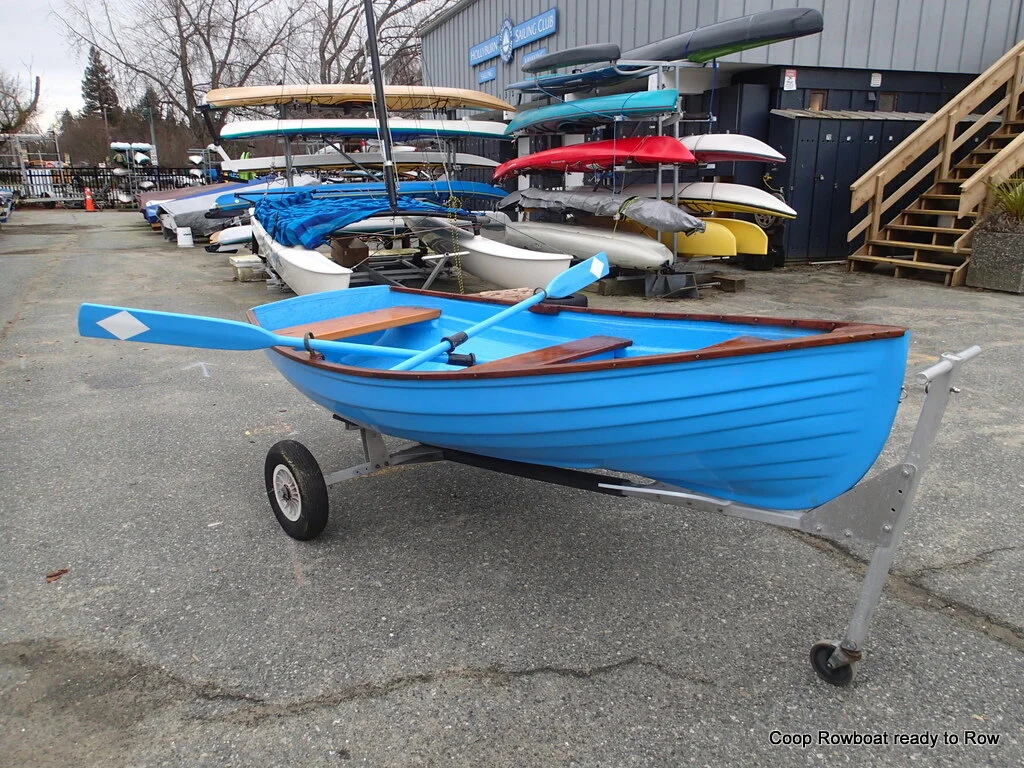 Coop Rowboat ready to row. 