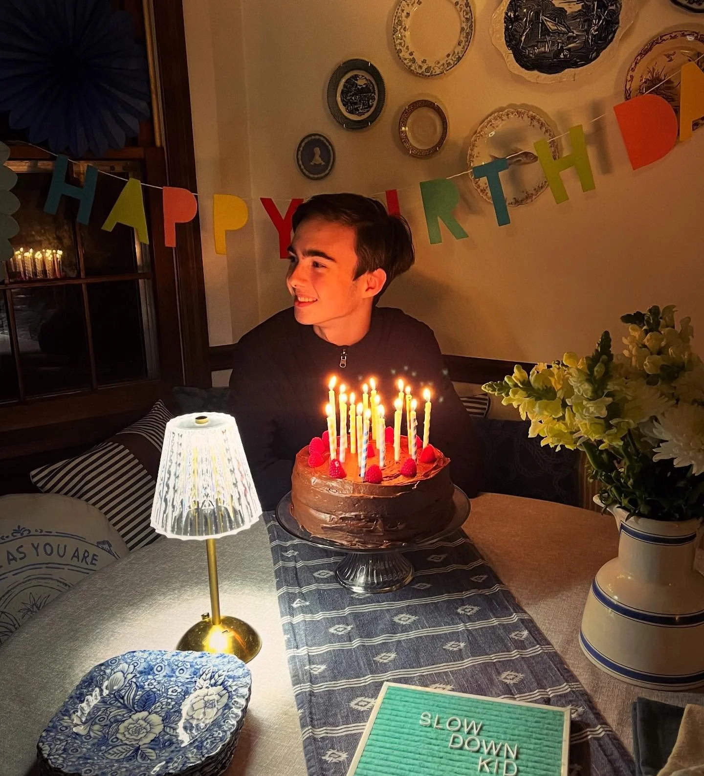 It&rsquo;s so hard to reconcile this tall, handsome, self-possessed teenager with the tiny baby whose weight and warmth in my arms I can still perfectly recall.

I remember looking into that small face and trying to envision the older versions of him