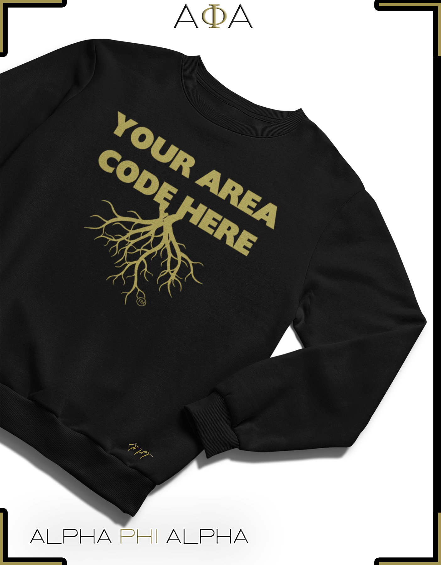 SWEATSHIRT MOCKUP D9 ALPHA PHI ALPHA COMPLETE WITH A FOLDED SLEEVE ON A TRANSPARENT SURFACE BACKDROP.png