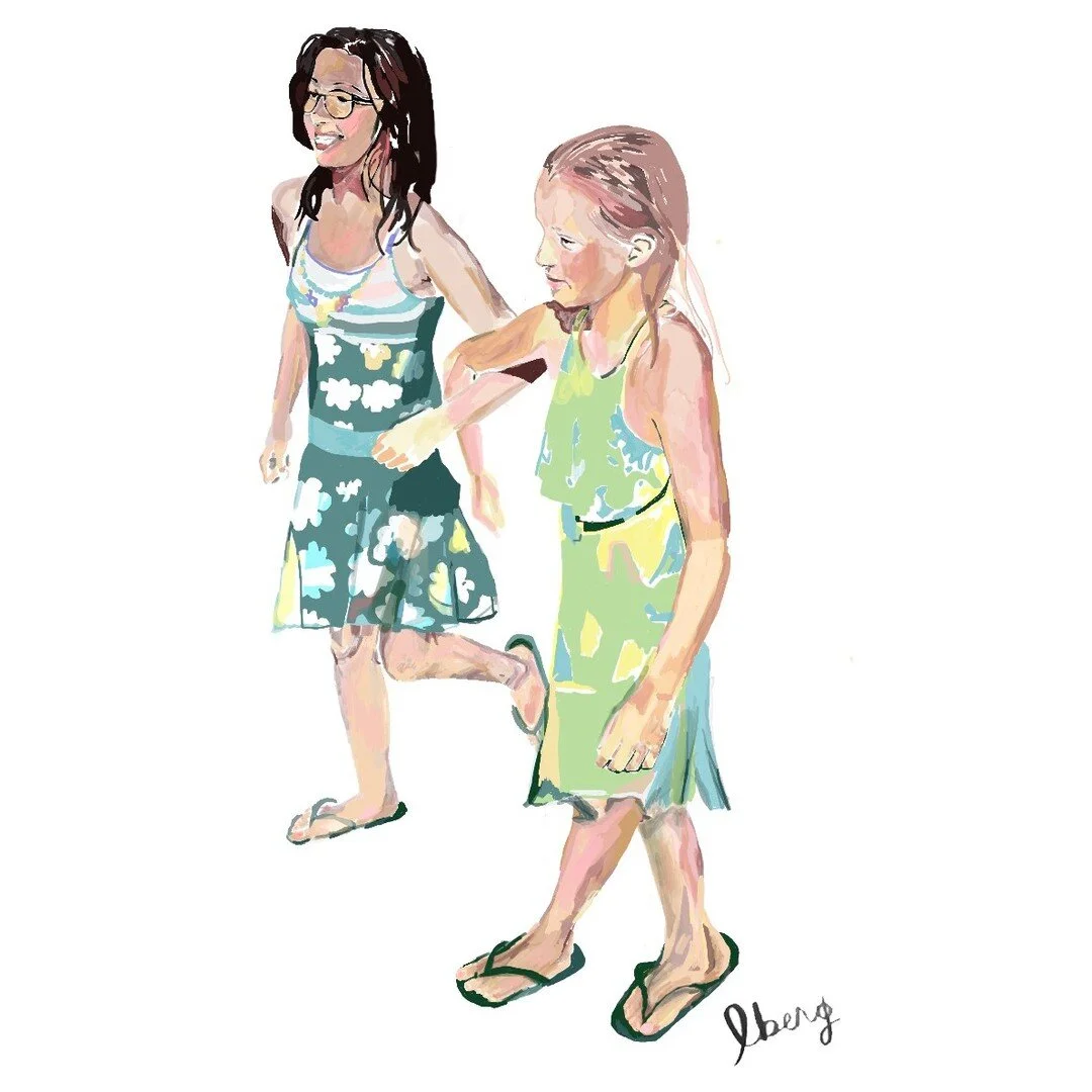 Early spring days. Last year at about this time, my young nieces, Ava, Keira, and I twirled in the backyard. This work will be used in collaboration for a song by my pianist-composer friend, @clea_lareisa. 

(This was my first exploration using an i-