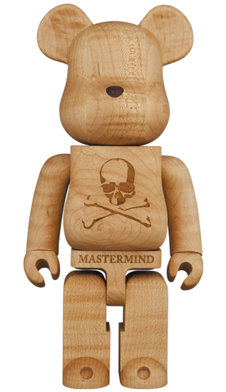 Upcoming Mastermind Japan (Maple wood) 400% Bearbrick Release Info
