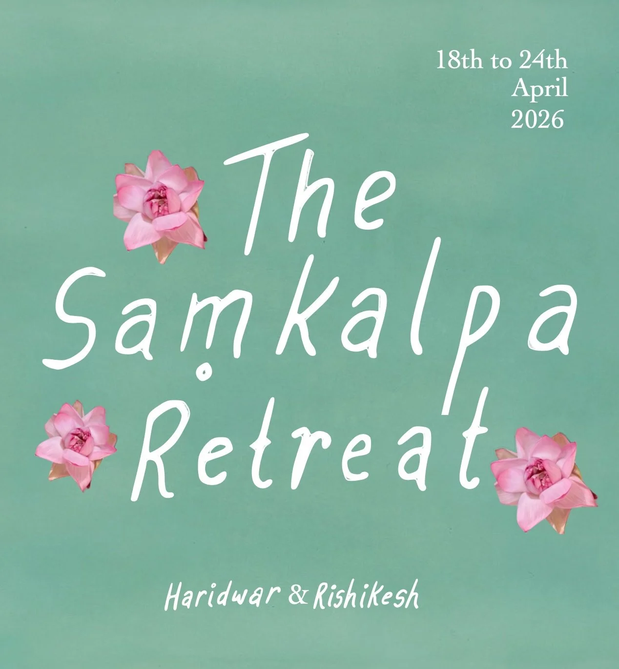 April is here, which means it&rsquo;s Saṃkalpa Retreat month! We&rsquo;re so looking forward to welcoming this beautiful group to Haridwar, to experience the living traditions of Sankrit mantra, pūjā, music, yoga and more in community 🪷

We have one