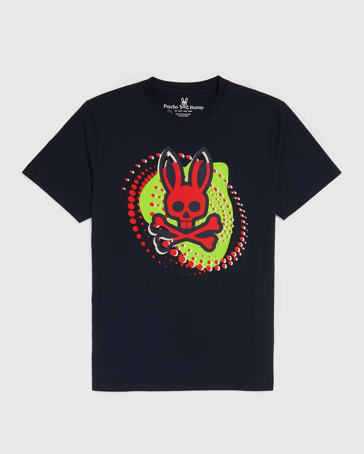 Psycho Bunny Hurell Graphic T, Navy — Ikon Shop