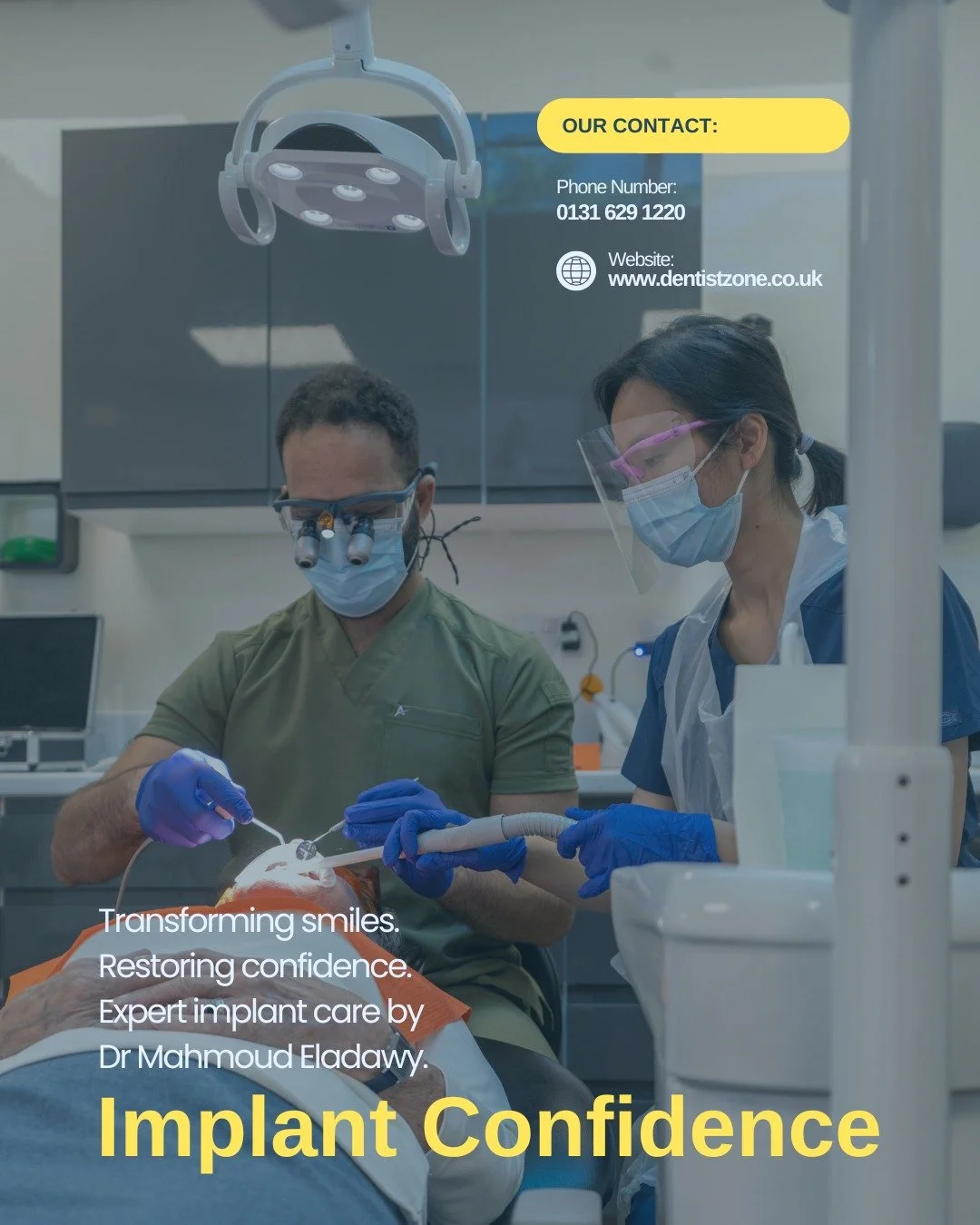 Dental implants aren&rsquo;t just about replacing teeth, they&rsquo;re about restoring confidence.

With over 15 years of experience and advanced training in implantology, Dr Mahmoud Eladawy provides precise, high-quality implant treatments designed 